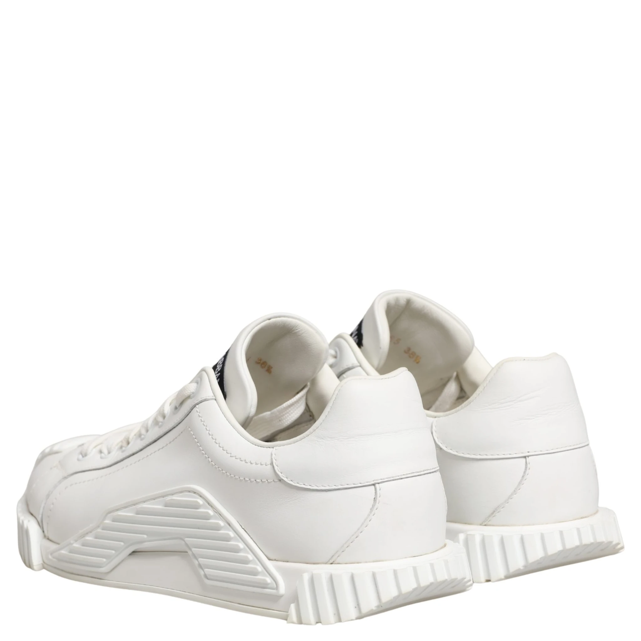 White NS1 Lace Up Low Top Sneakers Shoes