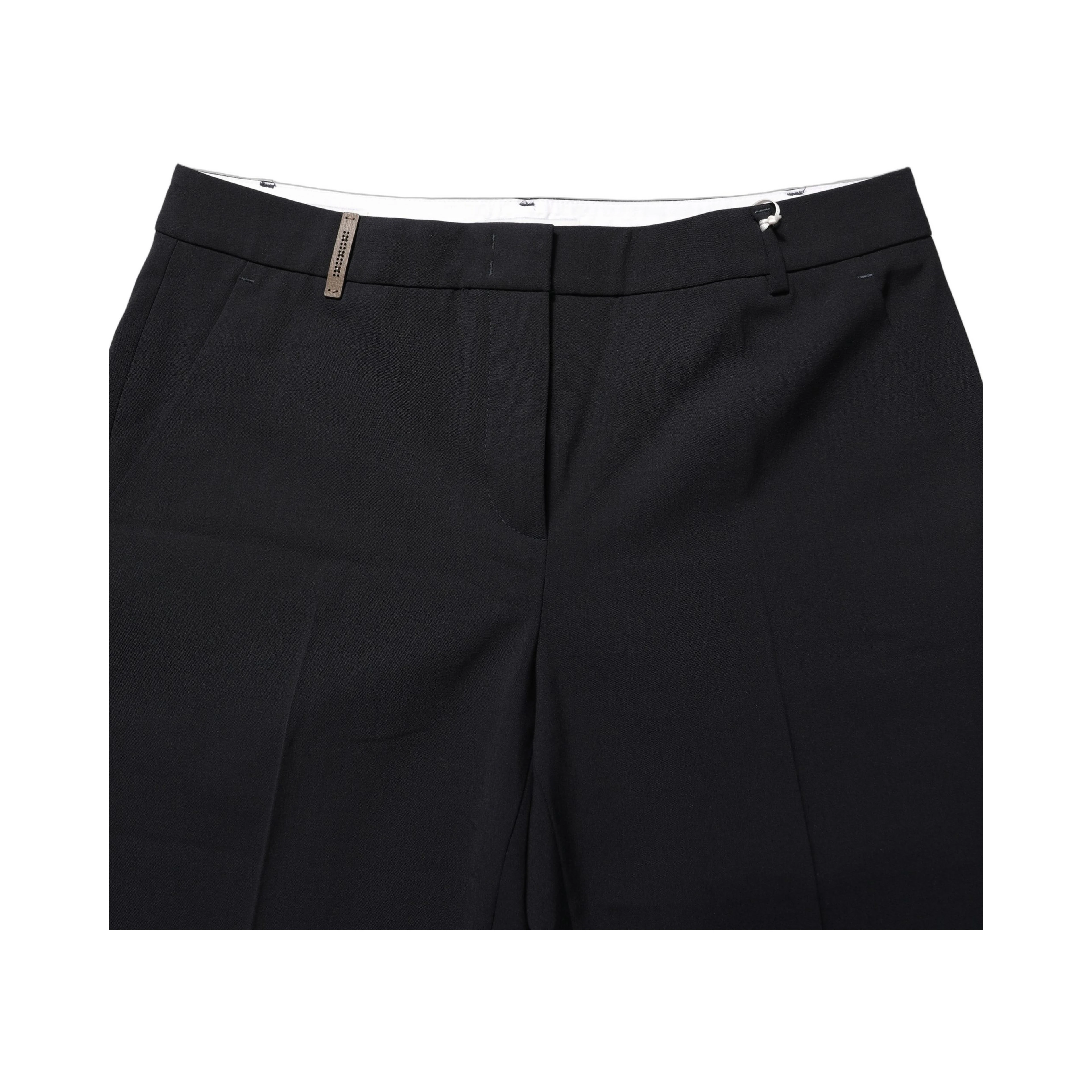 Black Skinny Mid Waist Chino Women Trouser Pants