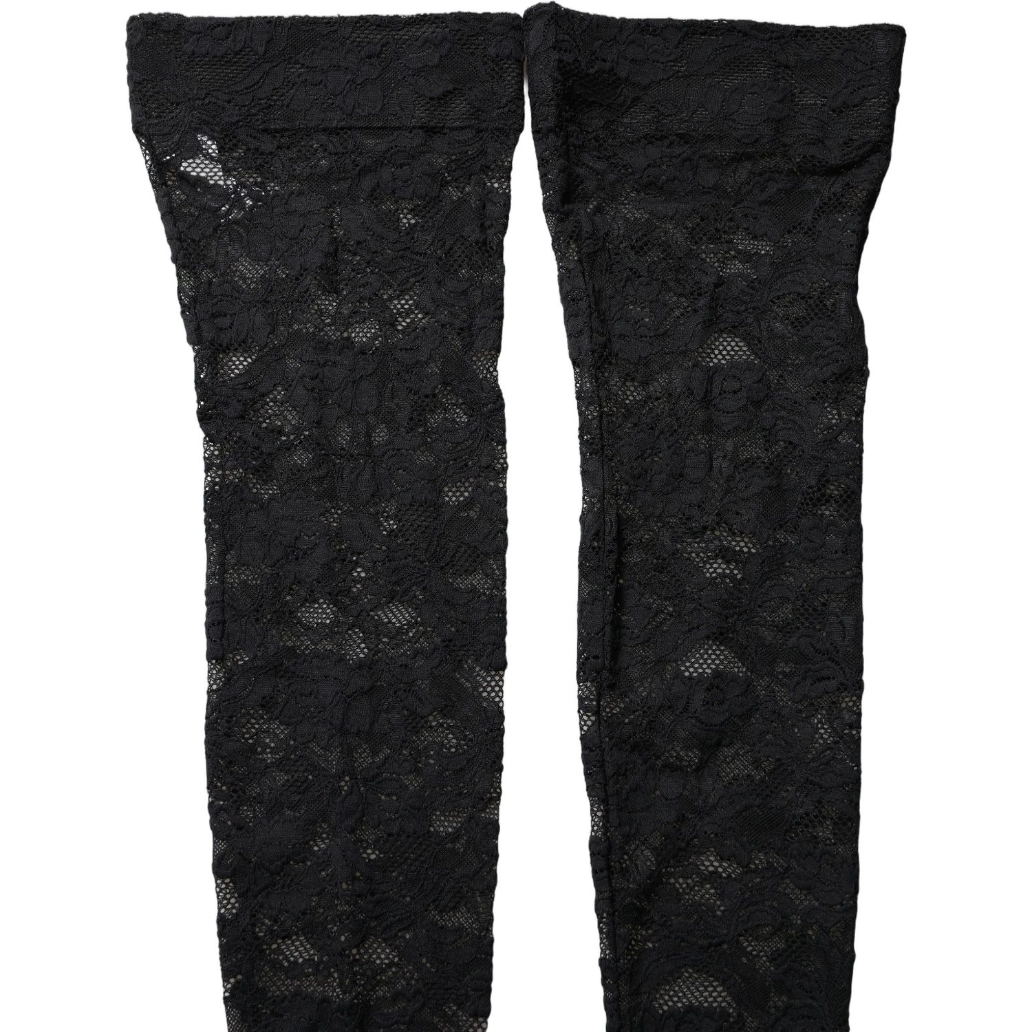 Black Floral Lace Thigh High Stockings Socks