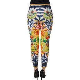 Multicolor Siciliano Saretto Joggers Pants