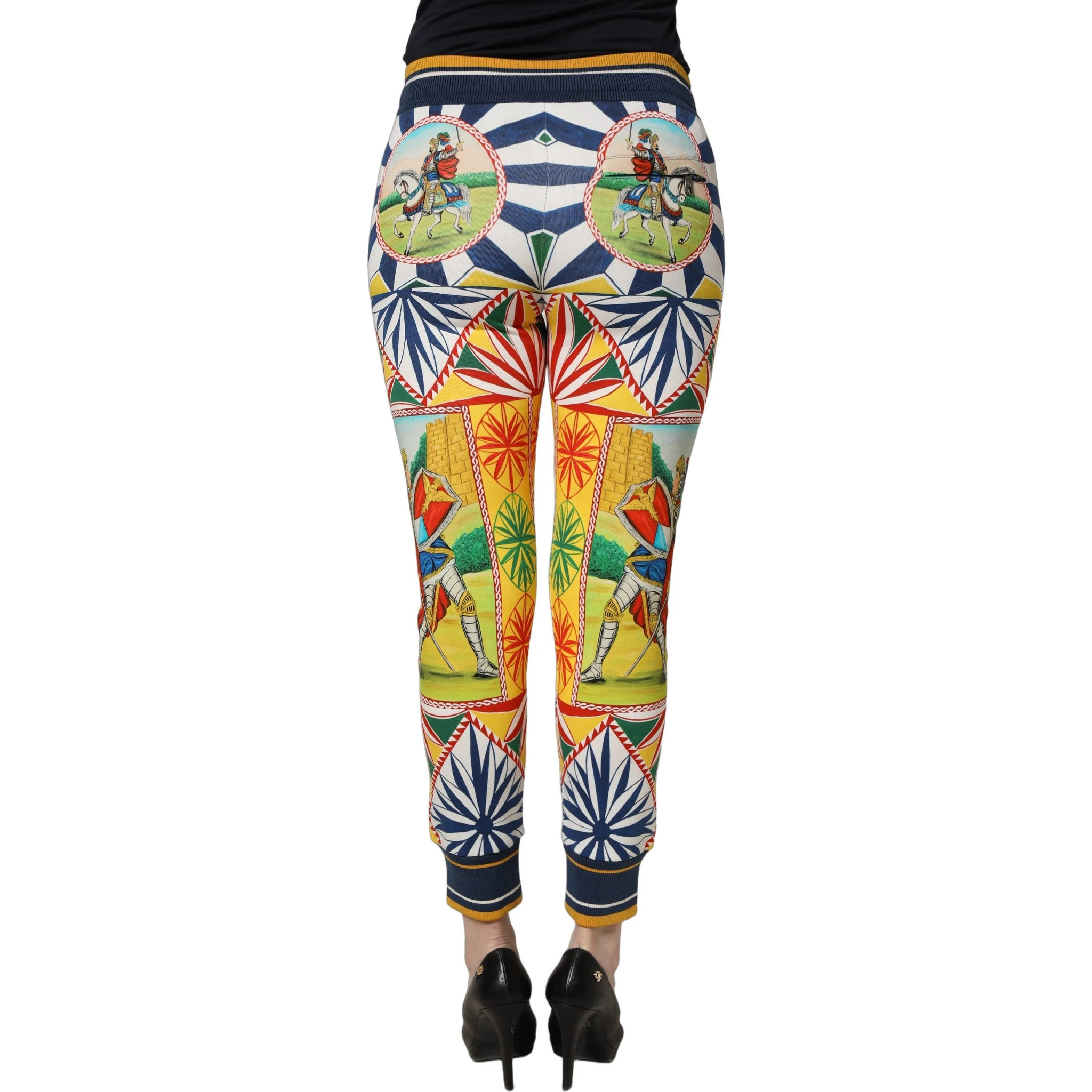 Multicolor Siciliano Saretto Joggers Pants