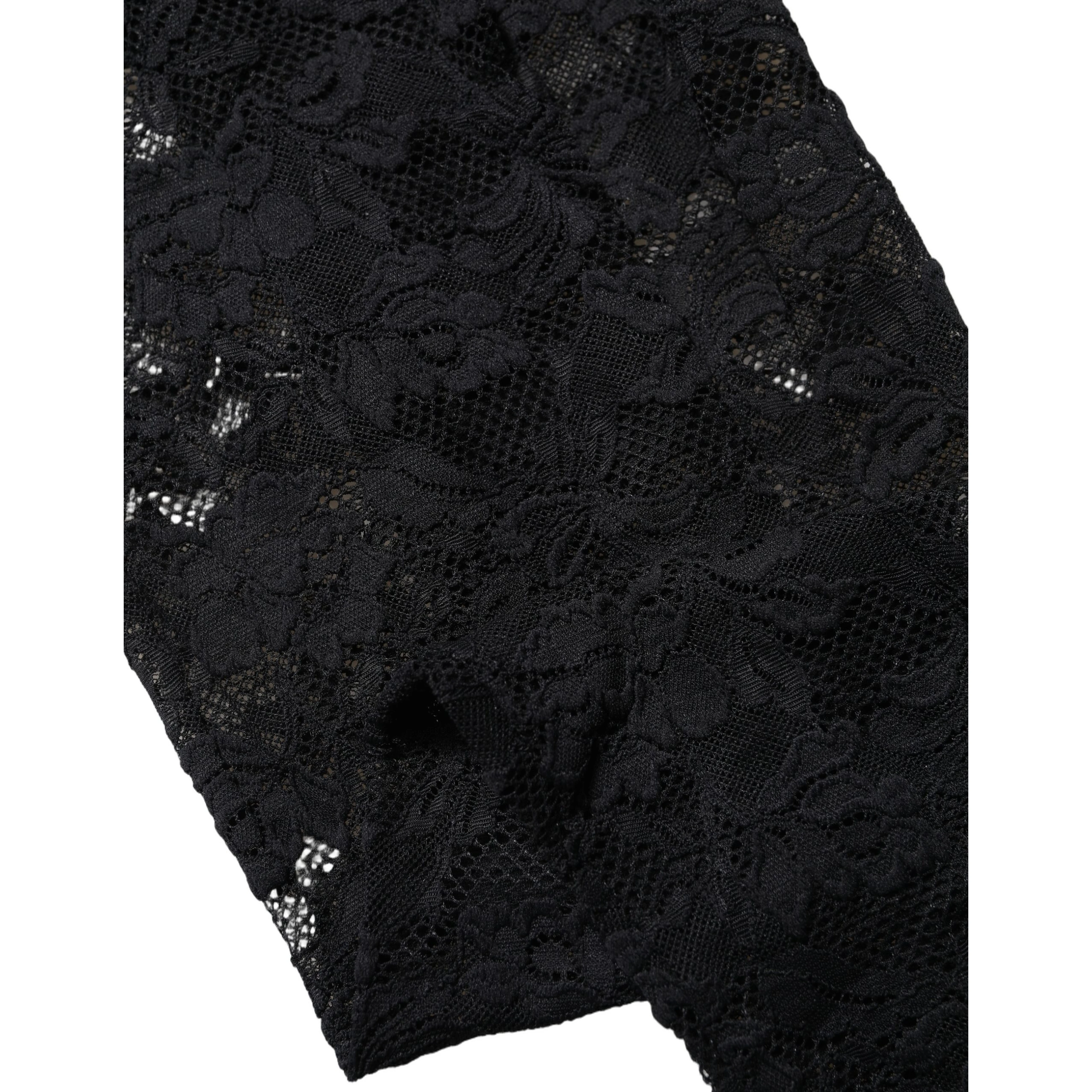 Black Floral Lace Thigh High Stockings Socks