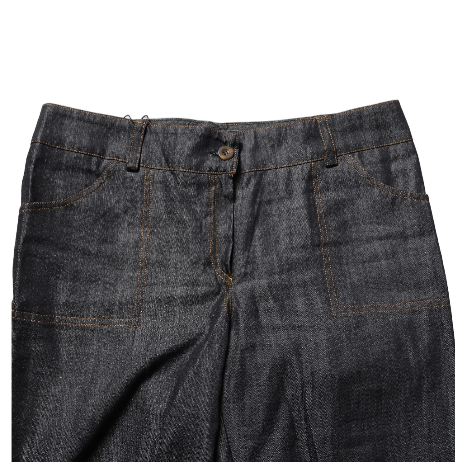 Black Cotton Mid Waist Skinny Denim Trouser Jeans