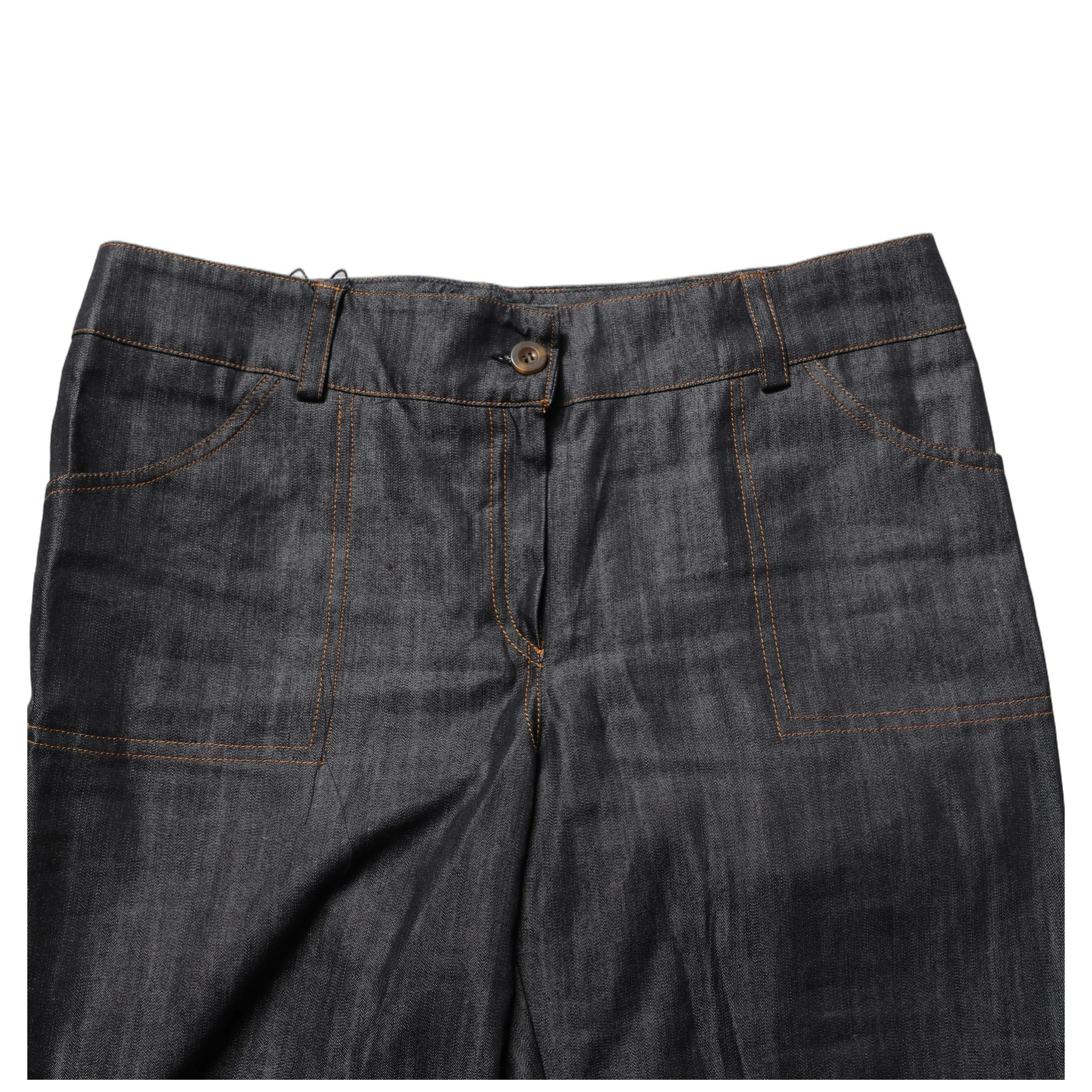 Black Cotton Mid Waist Skinny Denim Trouser Jeans