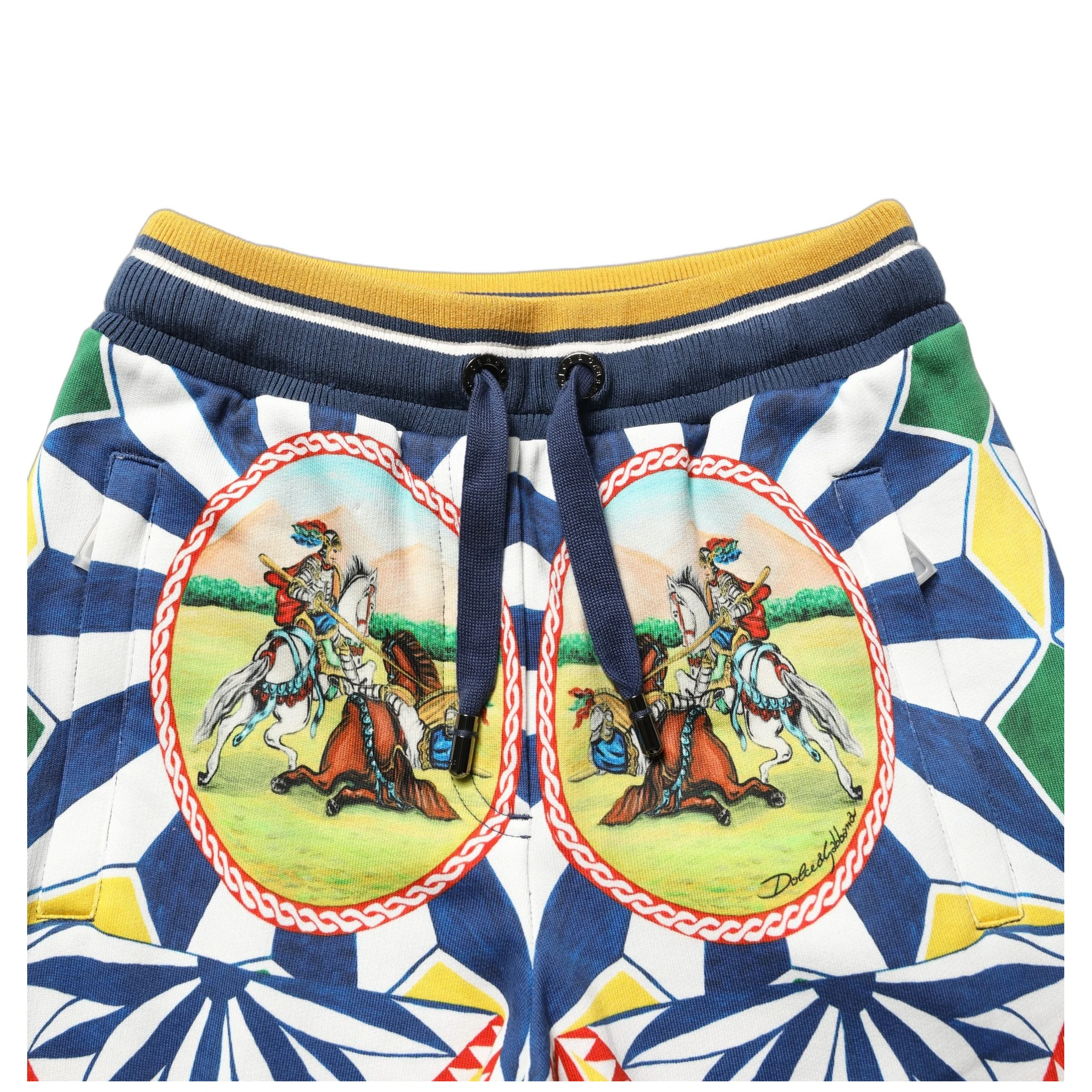 Multicolor Siciliano Saretto Joggers Pants
