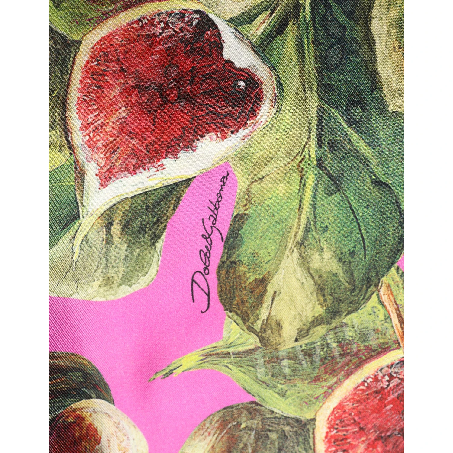 Fuchsia Fig Fruit Leaf Tapered Trouser Pants
