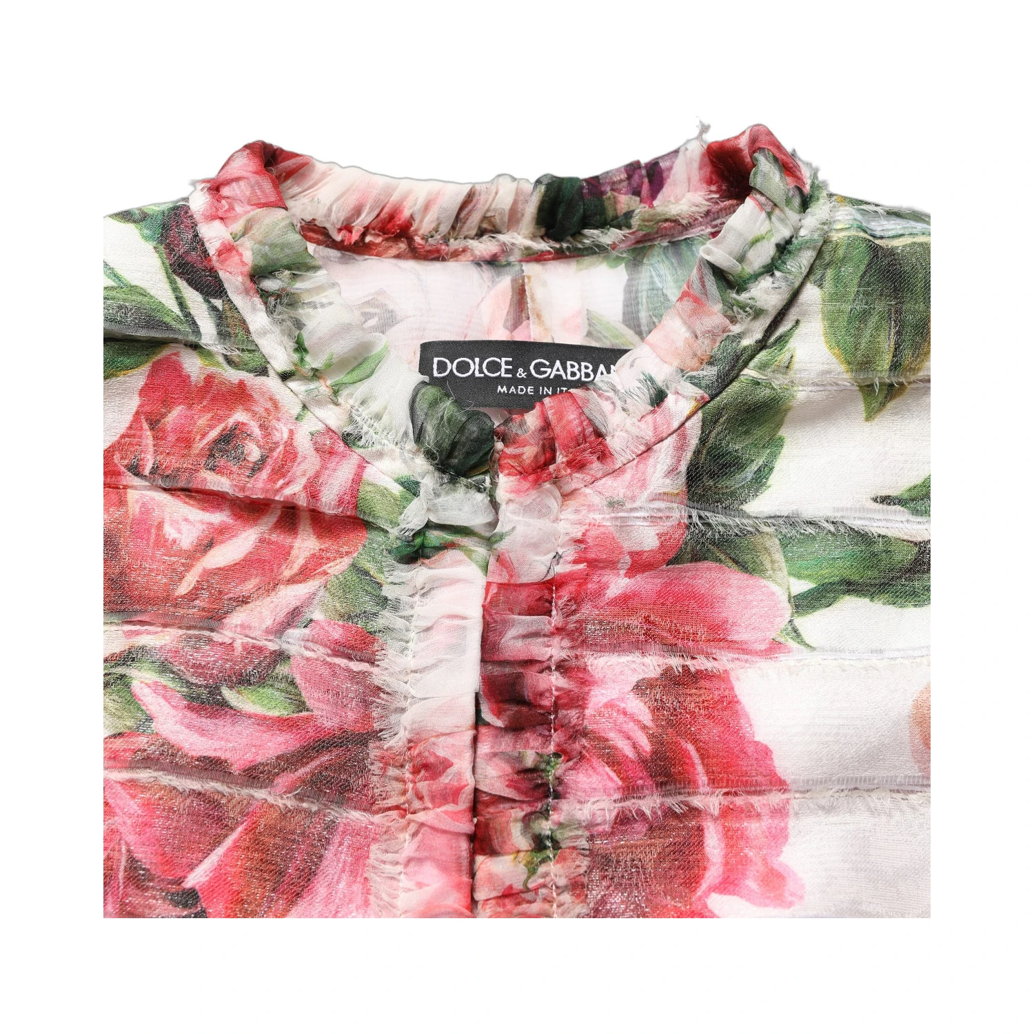 Multicolor Peony Print Polyester Coat Jacket