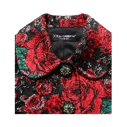 Multicolor Floral Brocade ButtonBlazer Jacket