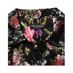 Multicolor Floral Brocade Blazer Jacket