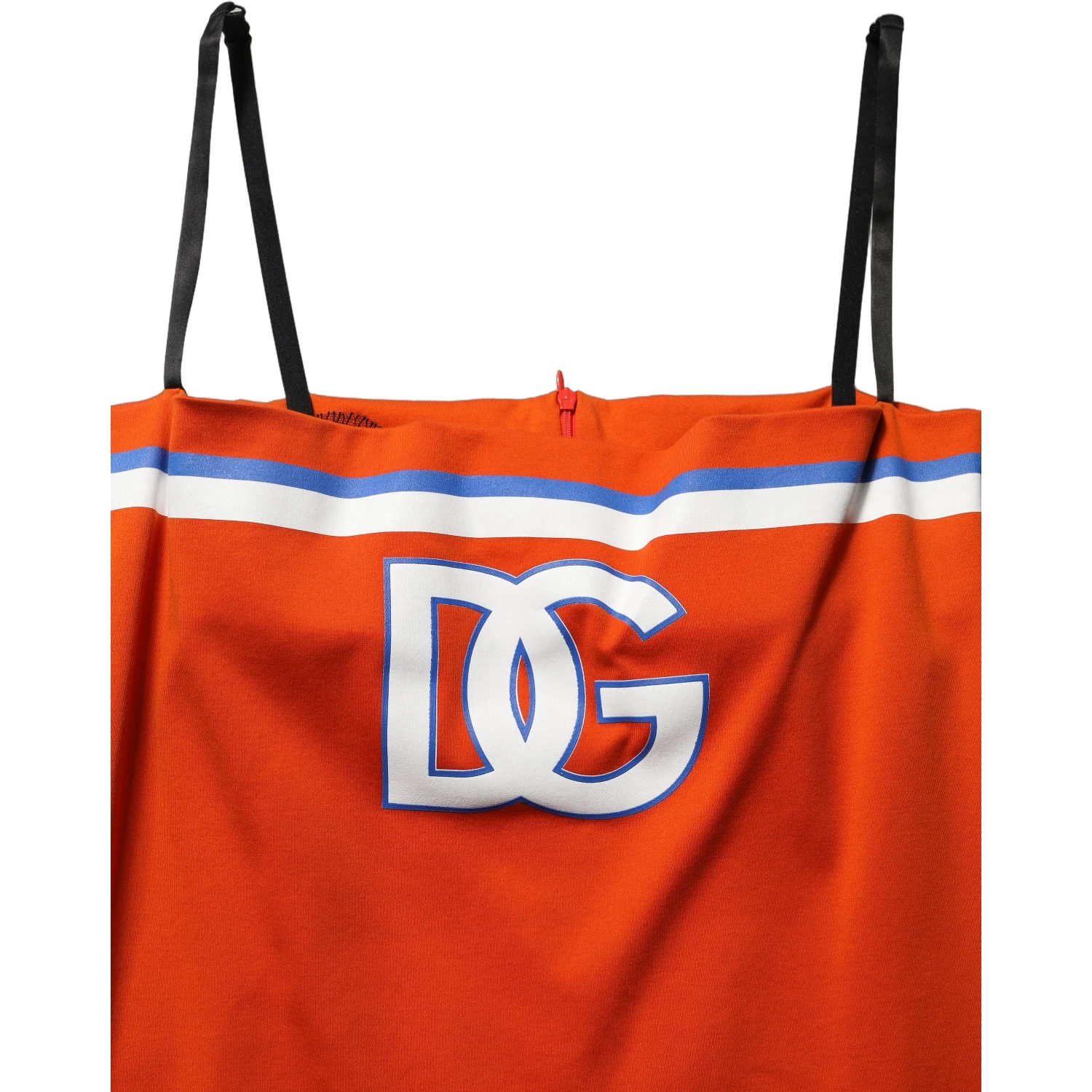 Orange Cotton Superbowl Football Inspired Mini Dress