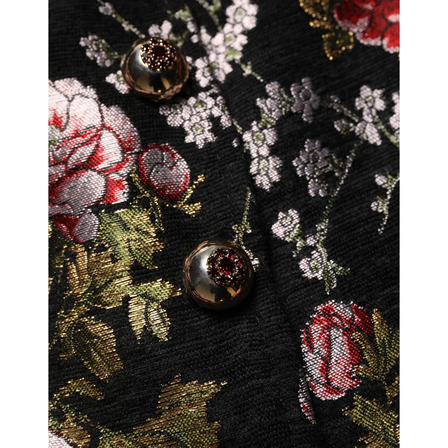 Multicolor Floral Brocade Blazer Jacket