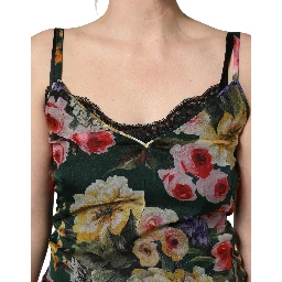 Multicolor Floral Print Sleeveless Mini Dress