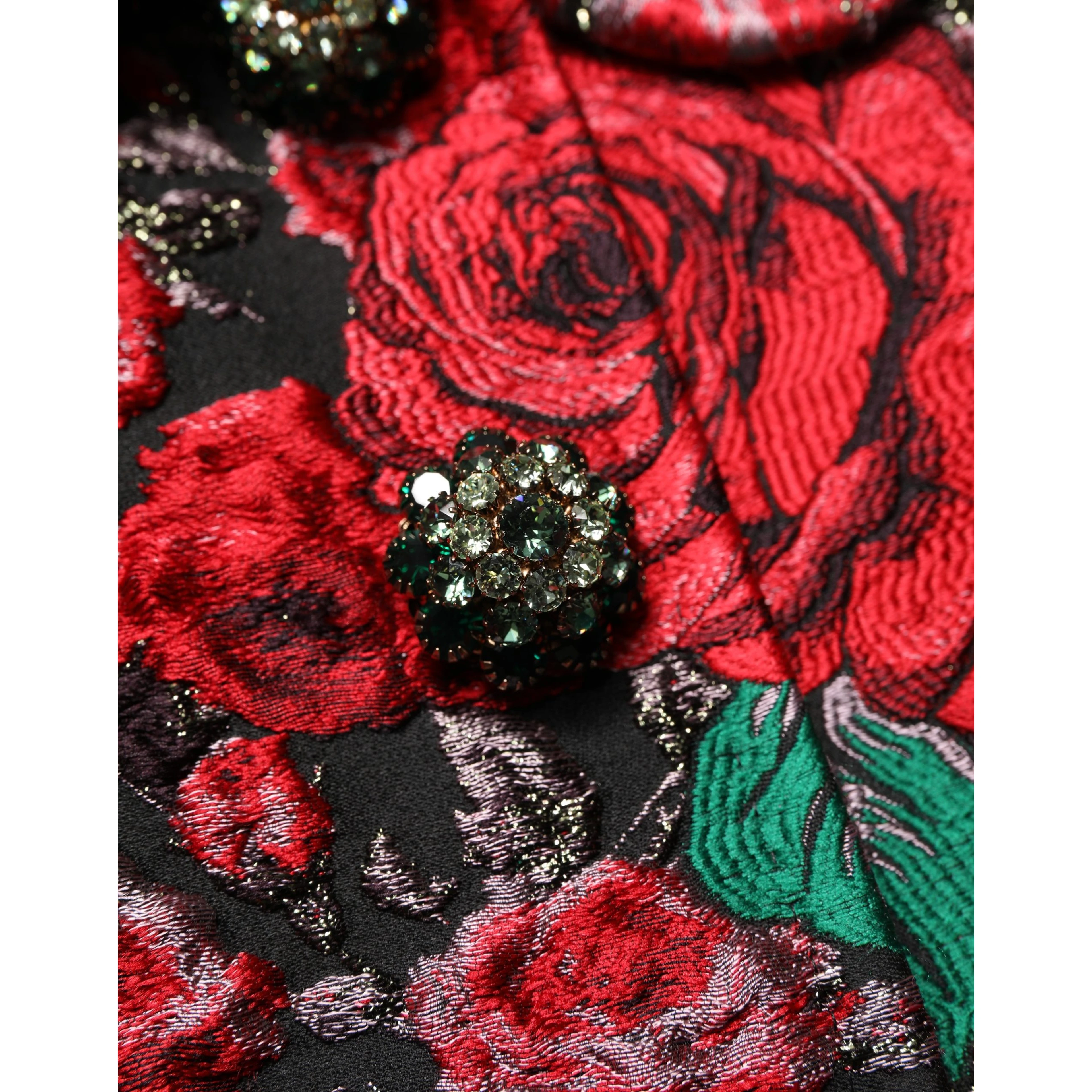 Multicolor Floral Brocade ButtonBlazer Jacket