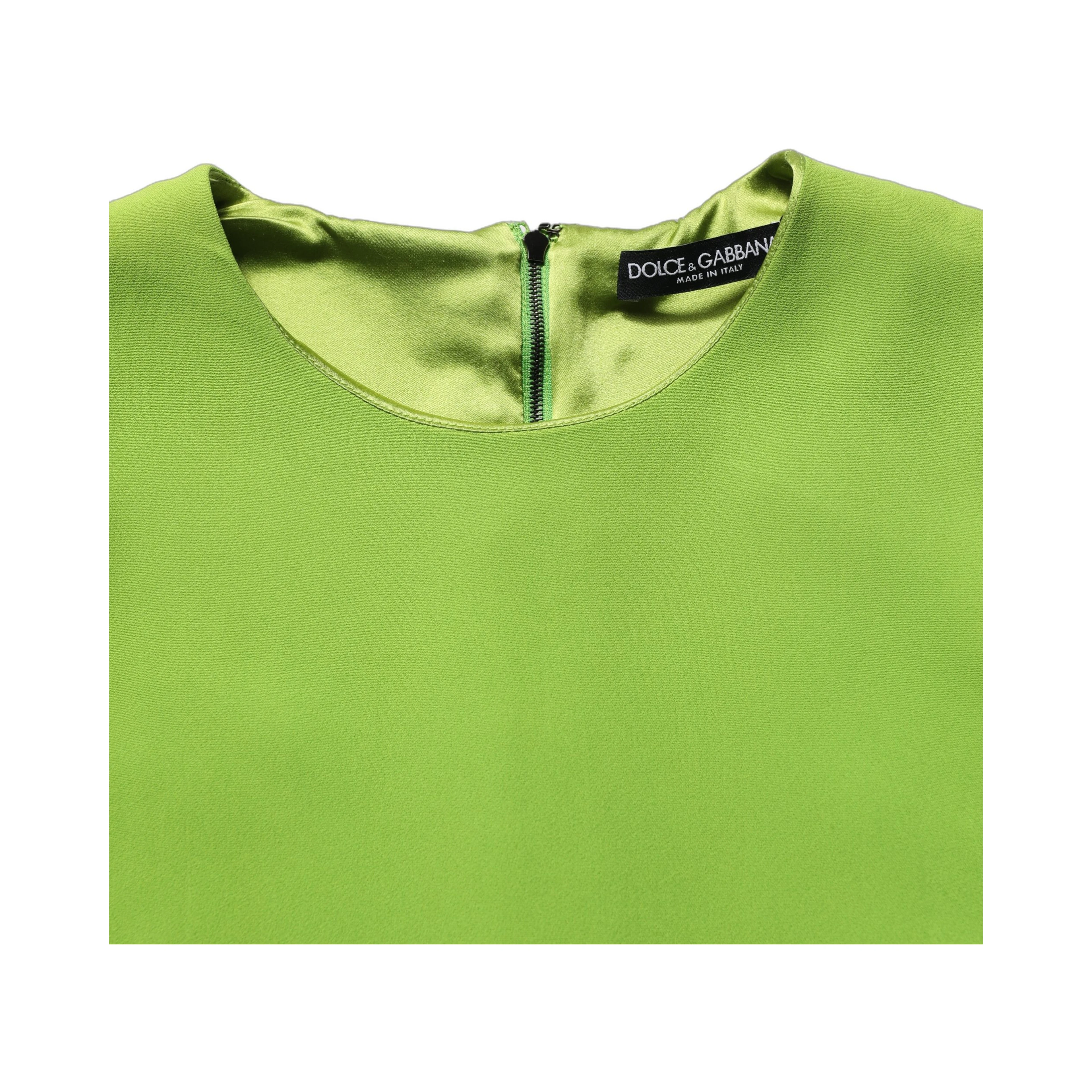 Green Viscose Sleeveless A-line Mini Dress