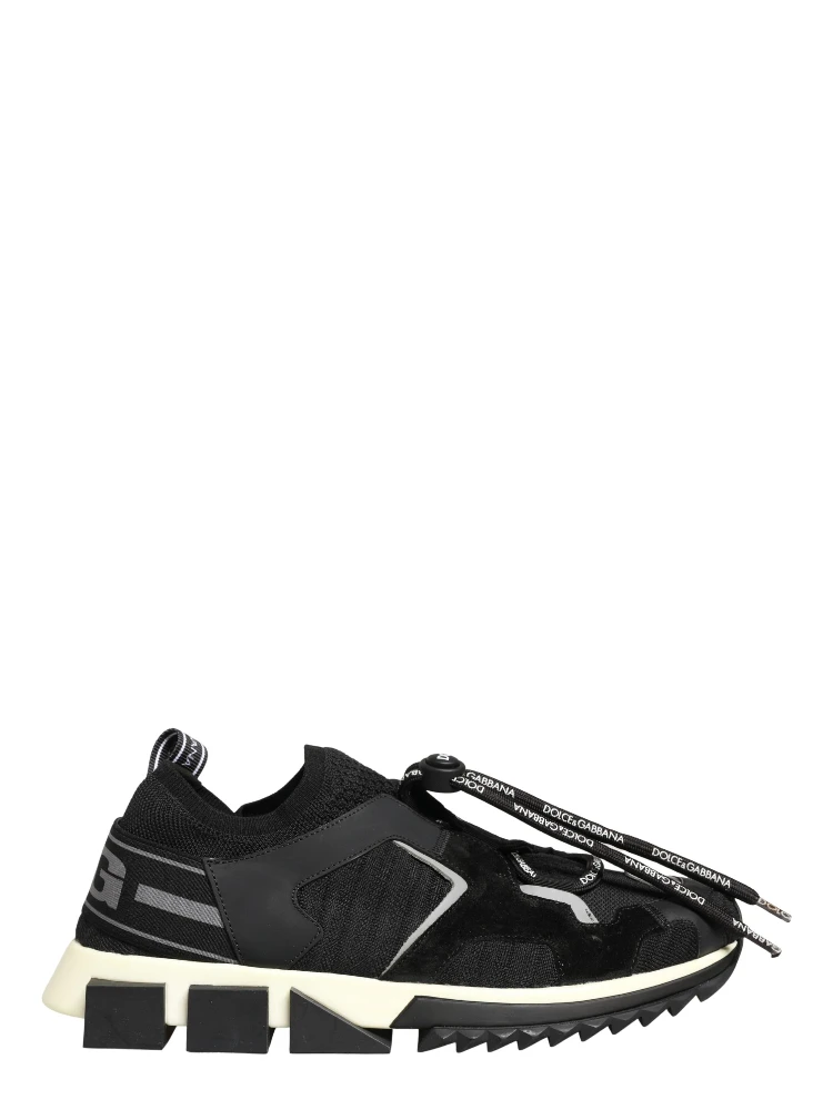 Black Mesh Sorrento Trekking Sneakers Shoes