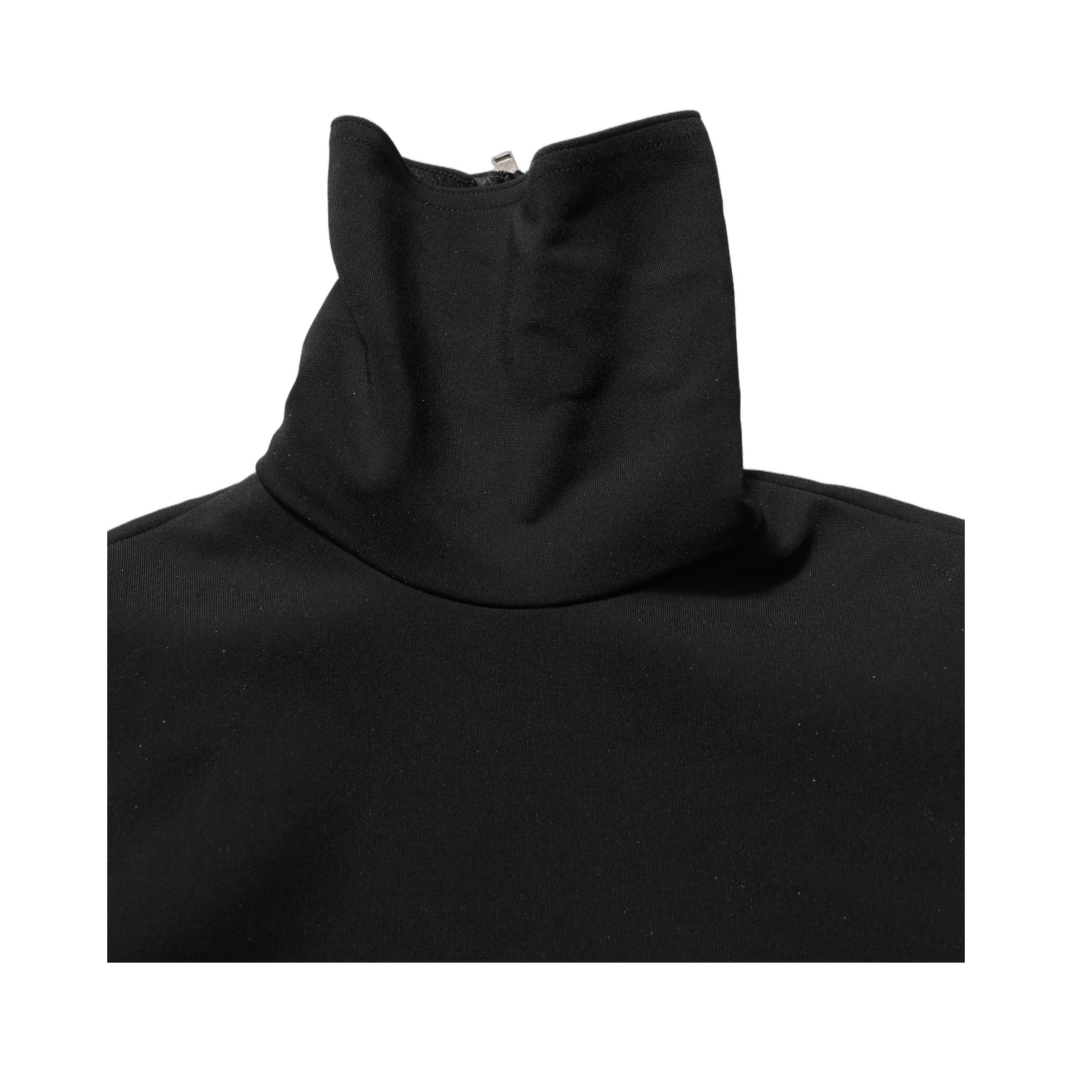 Black Long Sleeves Viscose Sheath Maxi Dress