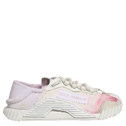 White NS1 Lace Up Low Top Sneakers Shoes