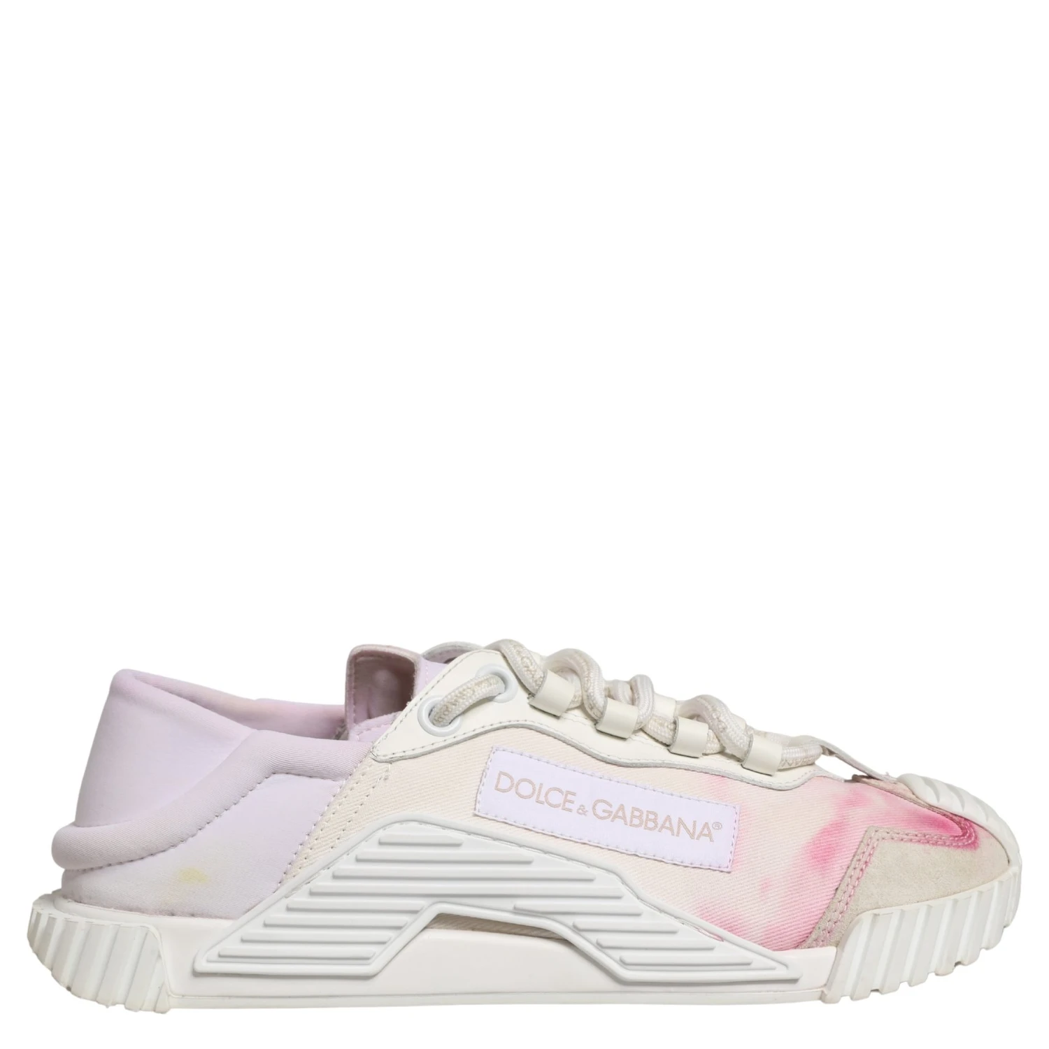 White NS1 Lace Up Low Top Sneakers Shoes