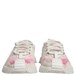 White NS1 Lace Up Low Top Sneakers Shoes