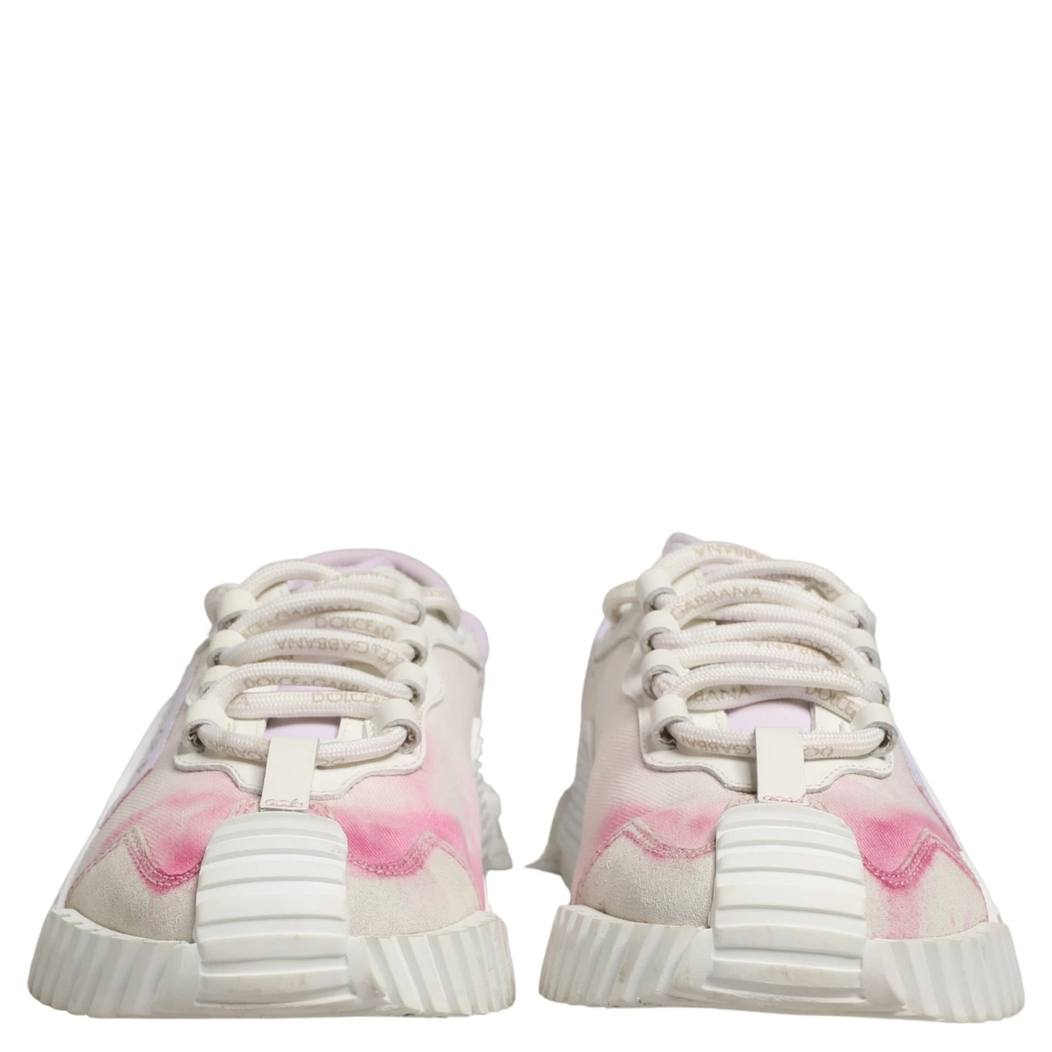 White NS1 Lace Up Low Top Sneakers Shoes