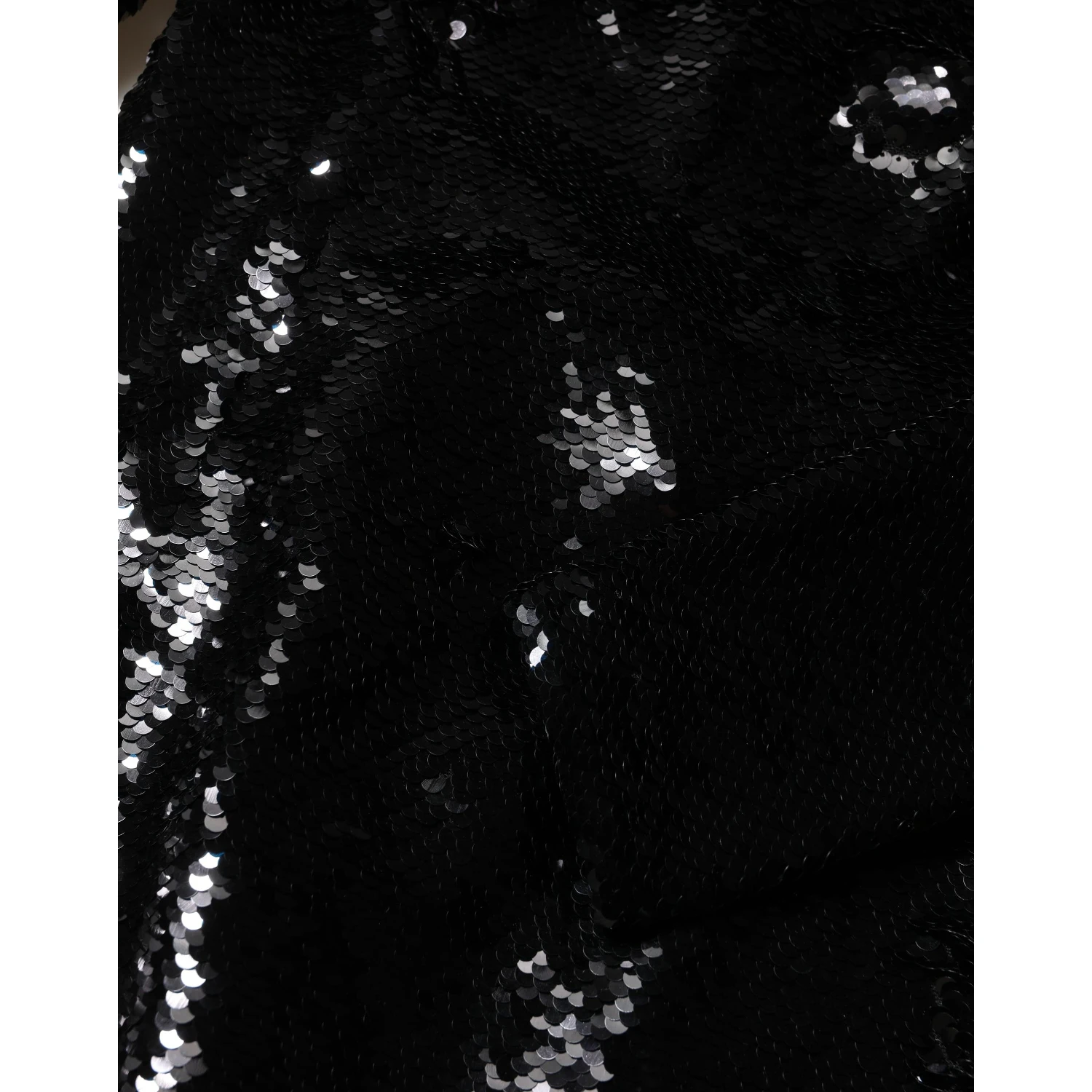 Black Bodycon Mermaid Sequinned Gown Dress