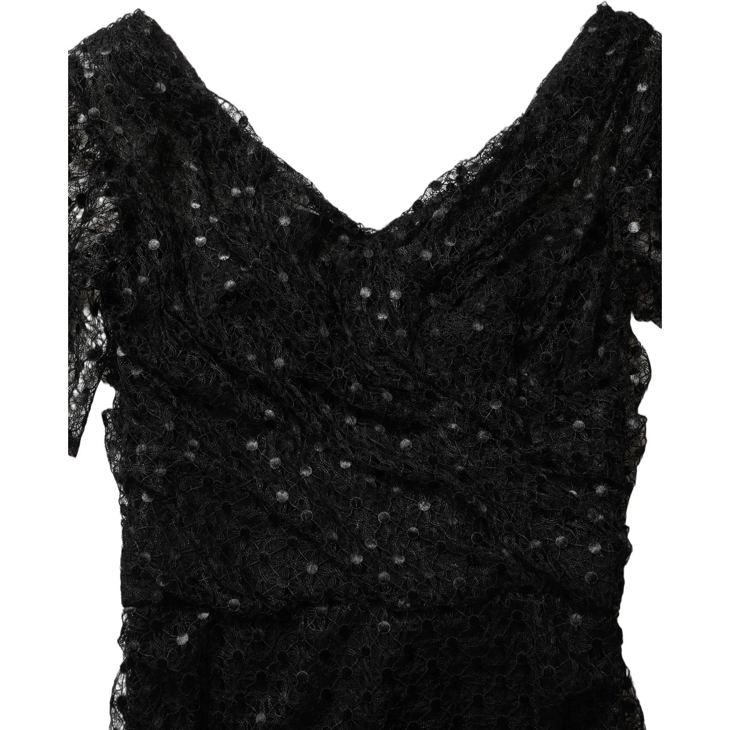 Black Sequinned Mermaid Evening Gown Dress