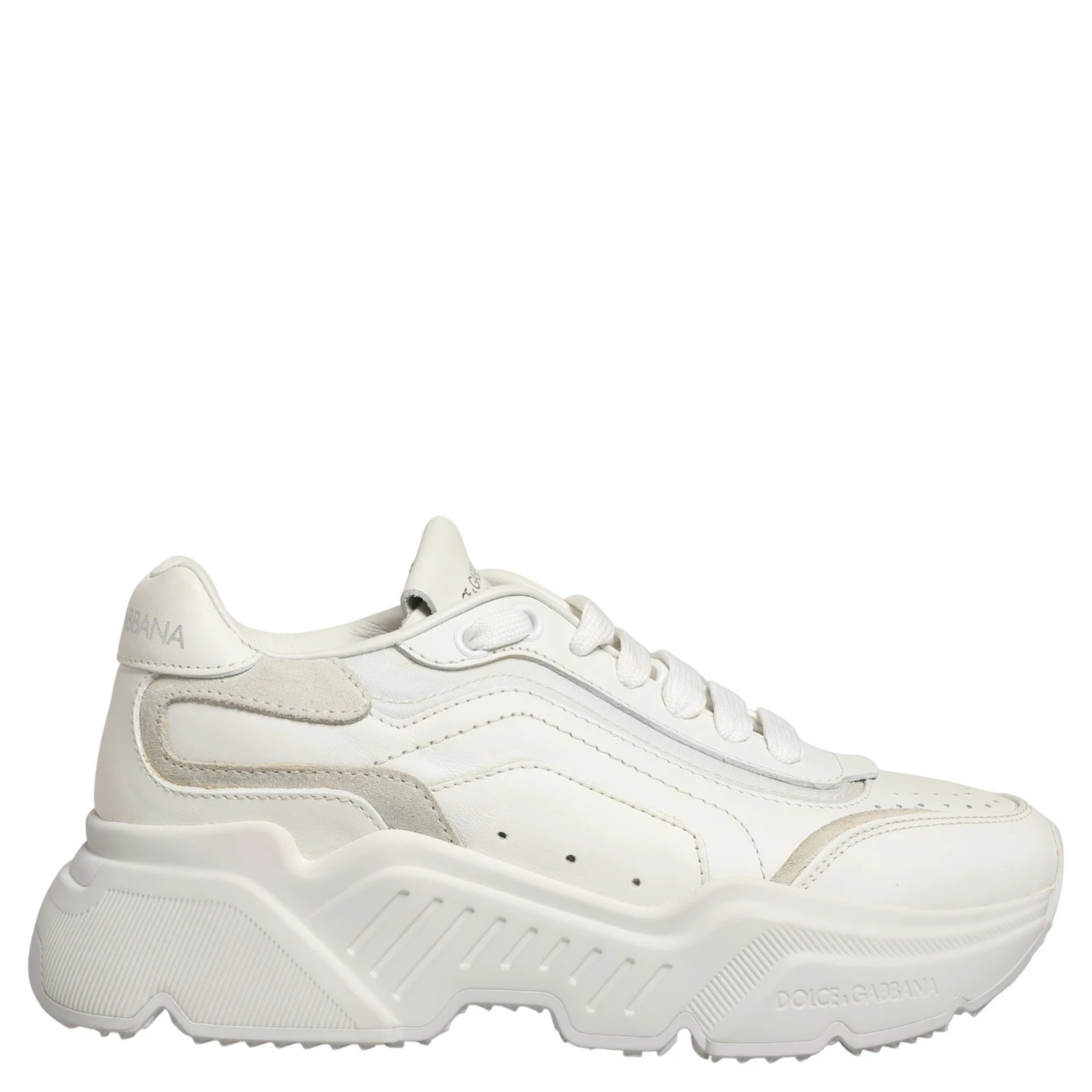 White Leather Daymaster Low Top Sneakers Shoes