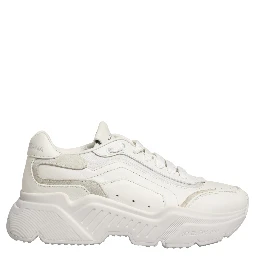 White Leather Daymaster Low Top Sneakers Shoes