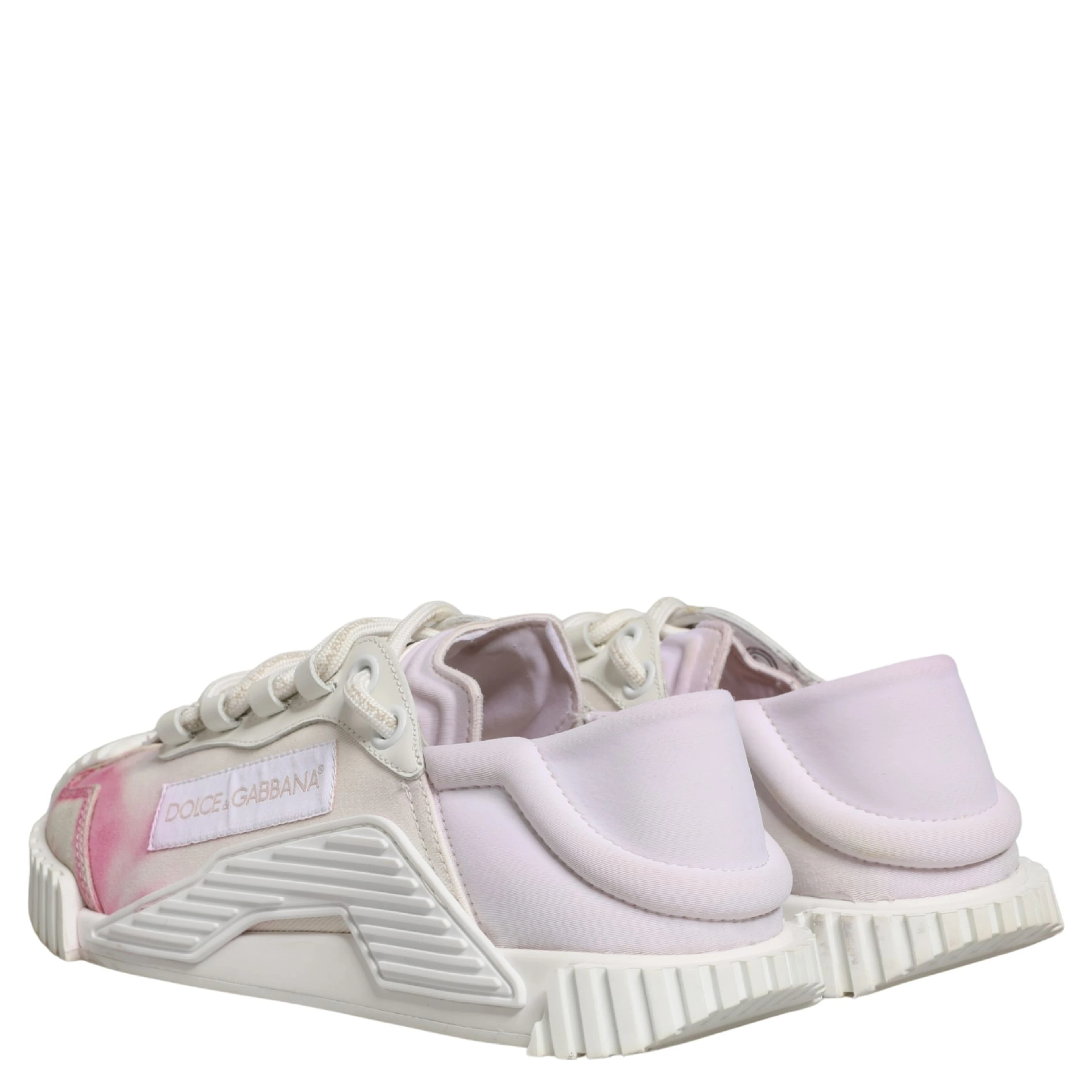 White NS1 Lace Up Low Top Sneakers Shoes