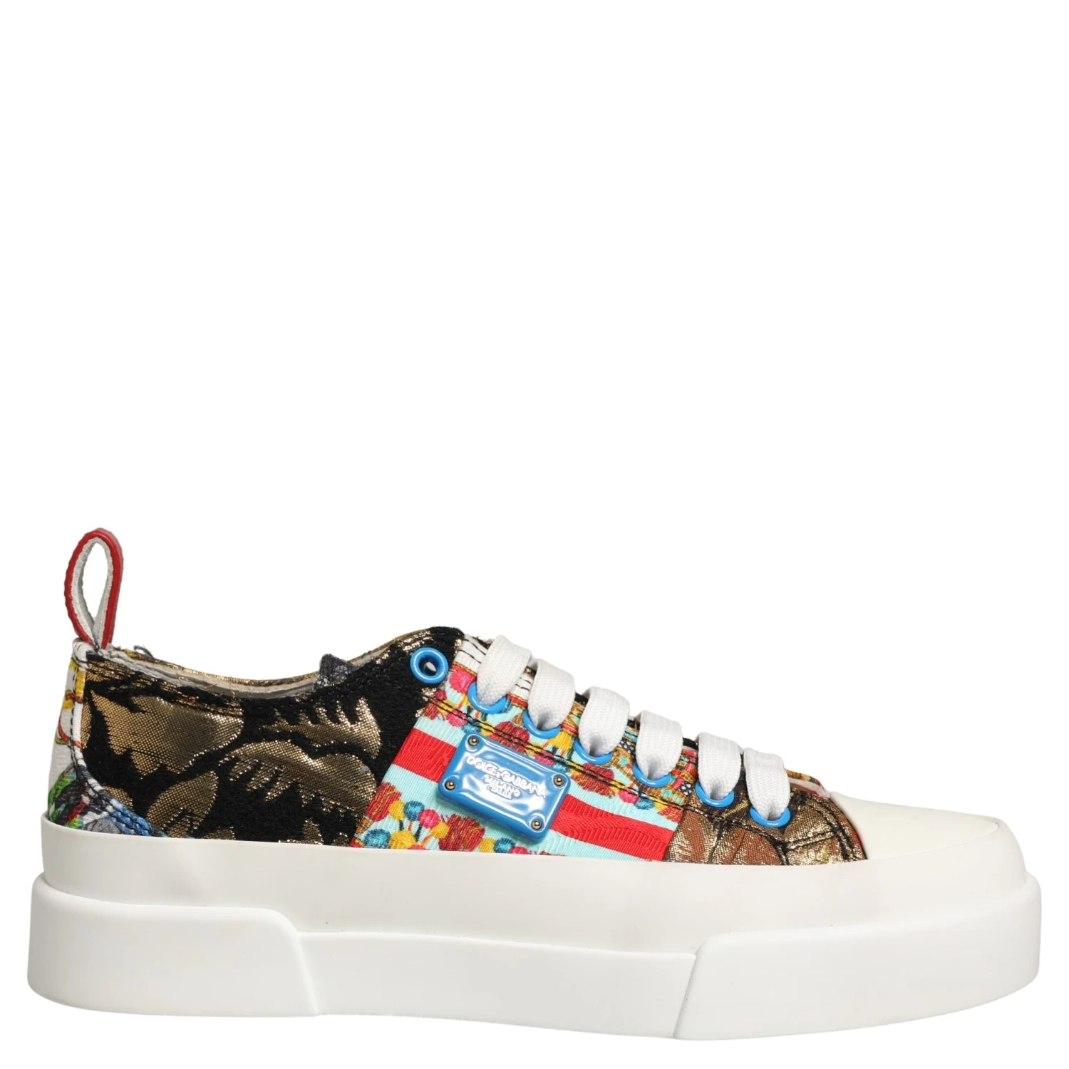 Multicolor Patchwork Low Top Sneakers Shoes