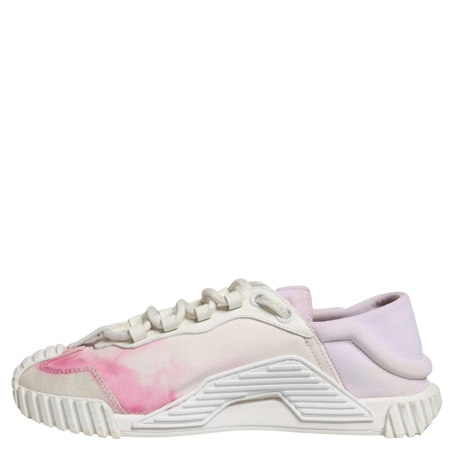 White NS1 Lace Up Low Top Sneakers Shoes