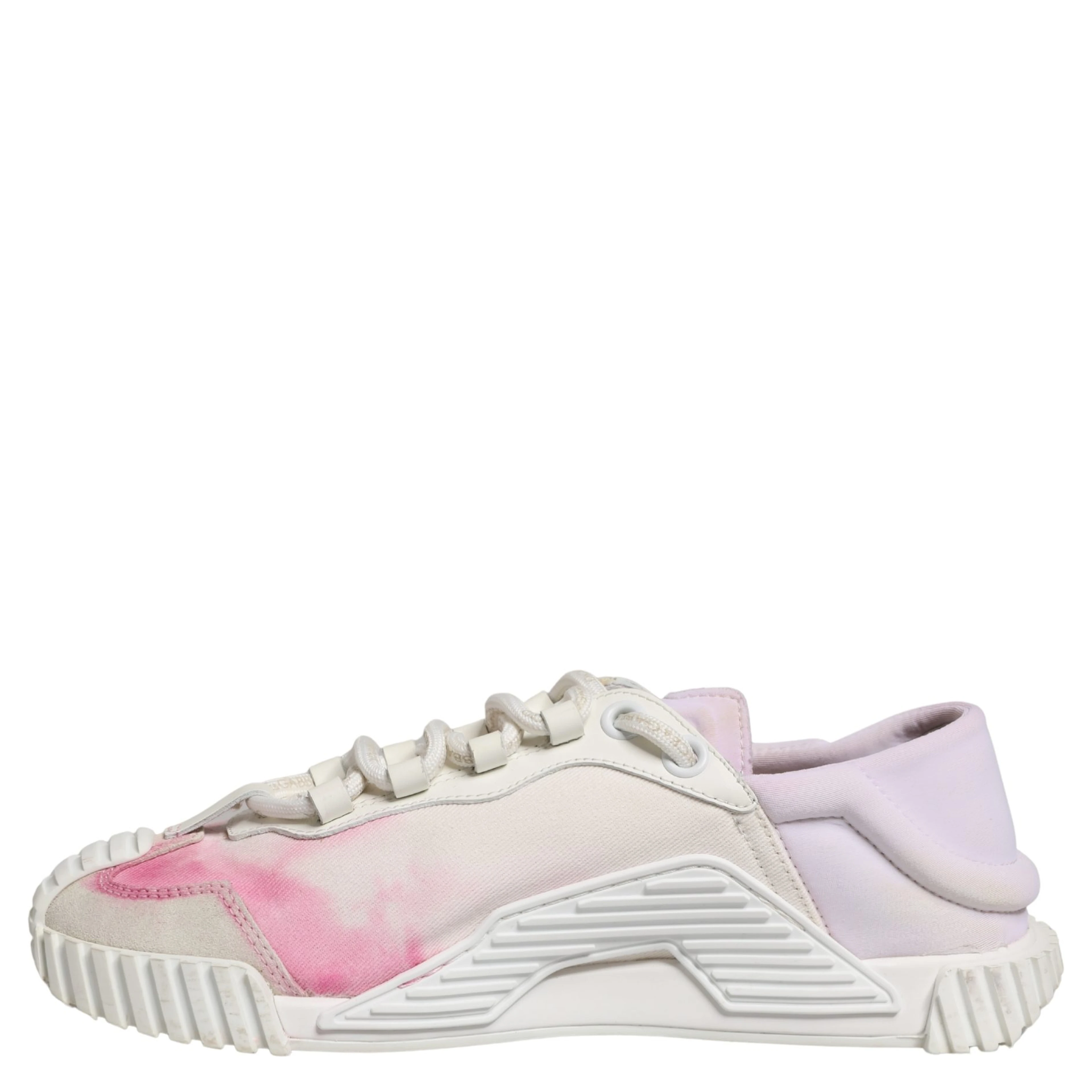 White NS1 Lace Up Low Top Sneakers Shoes