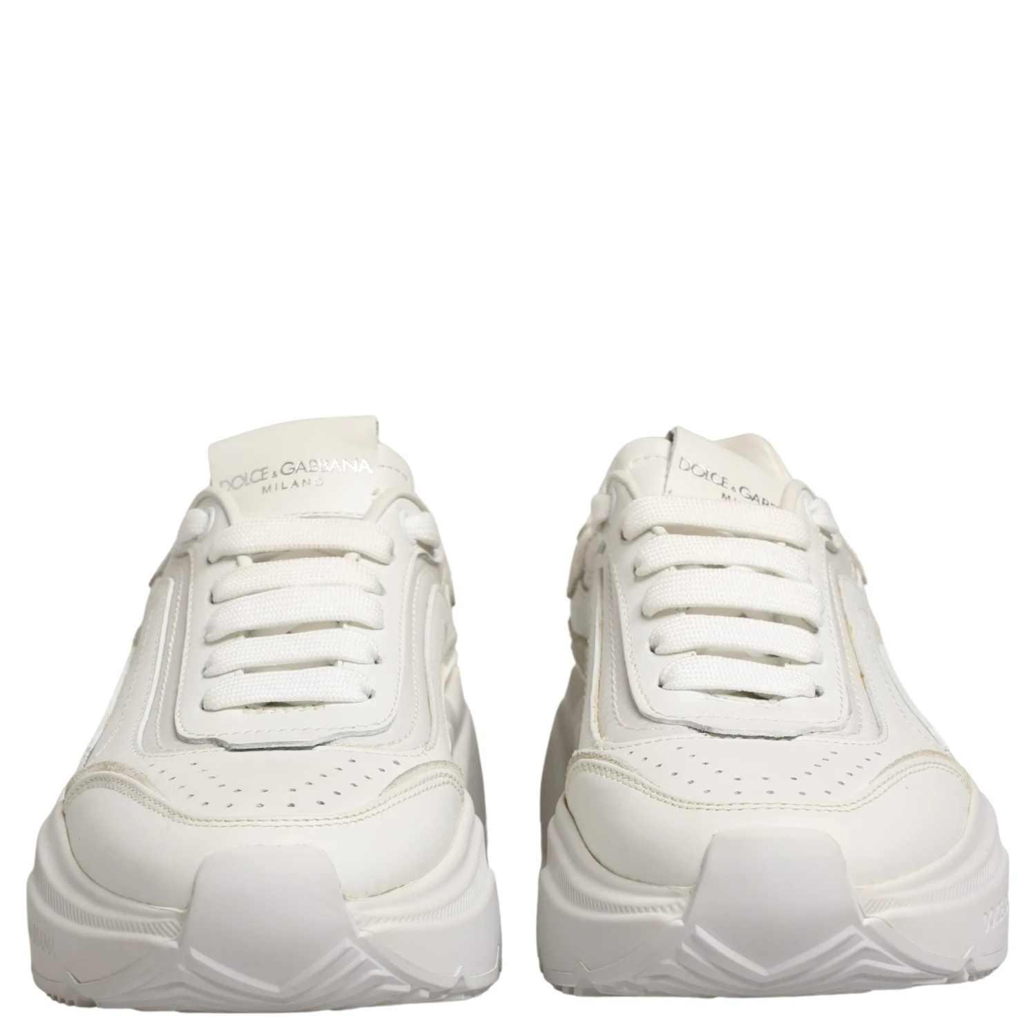 White Leather Daymaster Low Top Sneakers Shoes