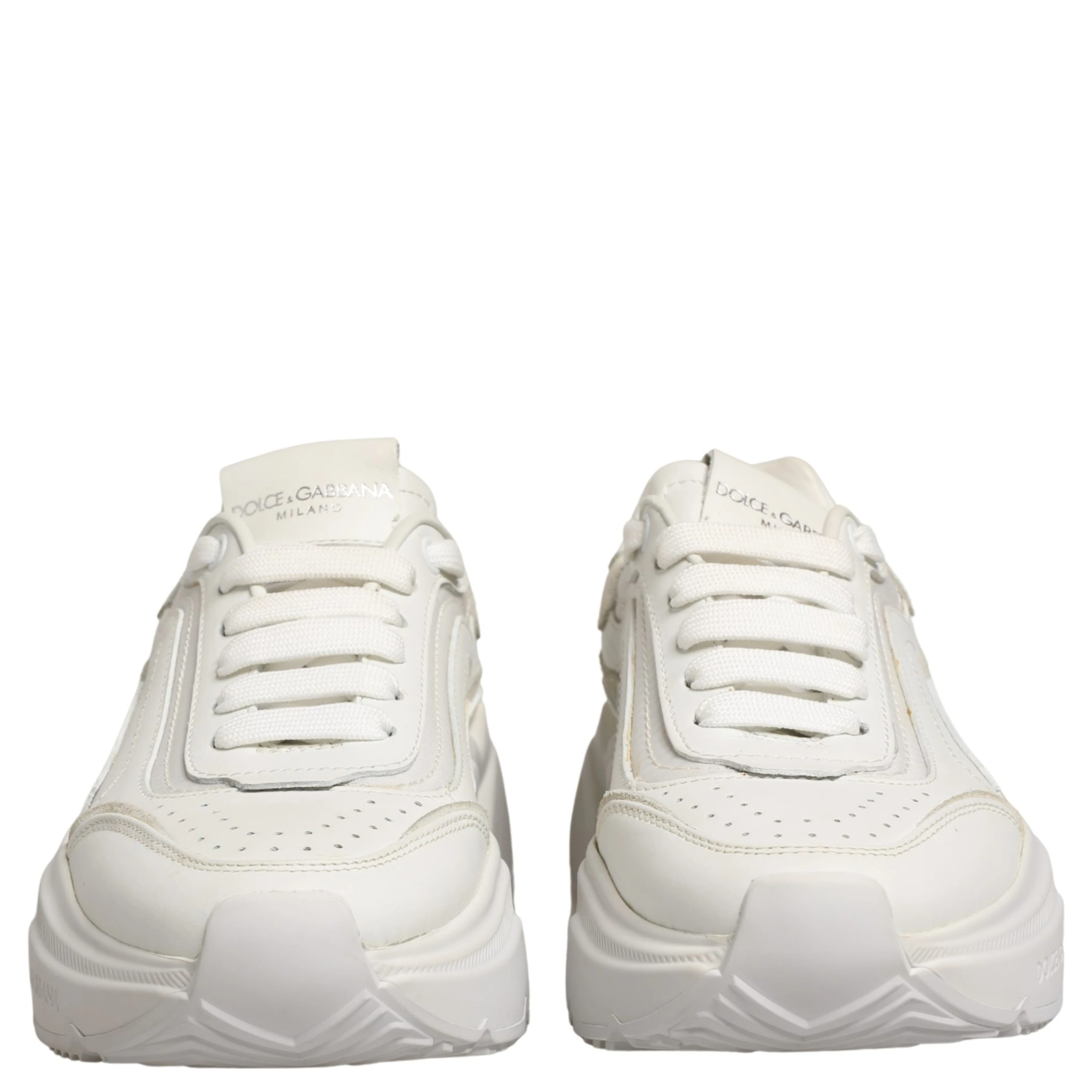 White Leather Daymaster Low Top Sneakers Shoes