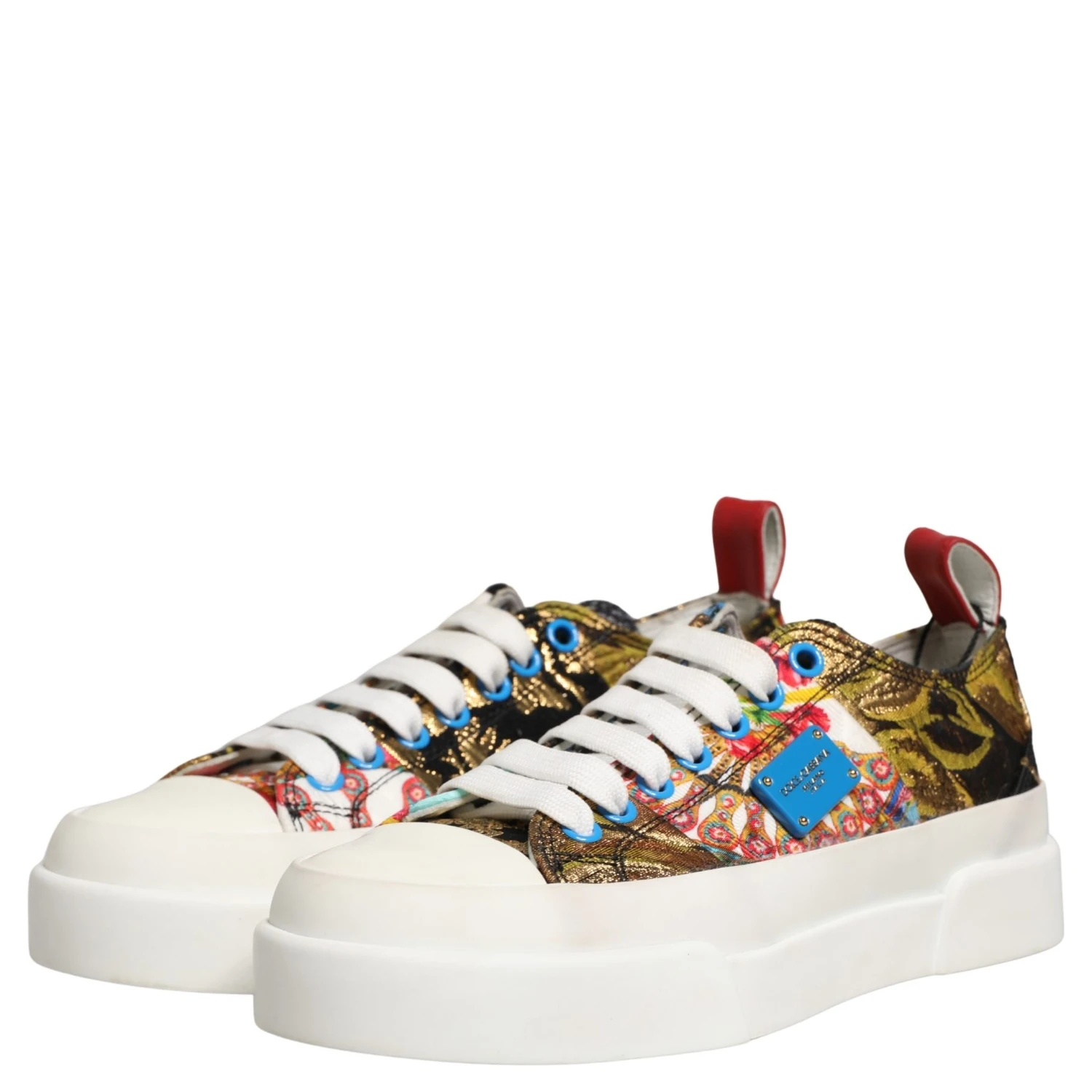 Multicolor Patchwork Low Top Sneakers Shoes