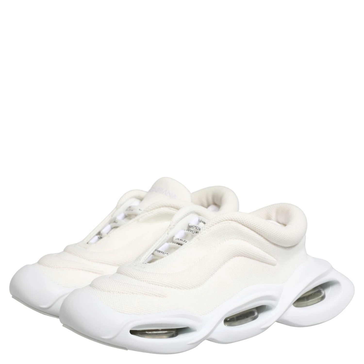White Slip On Wave LowTop Sneakers Shoes