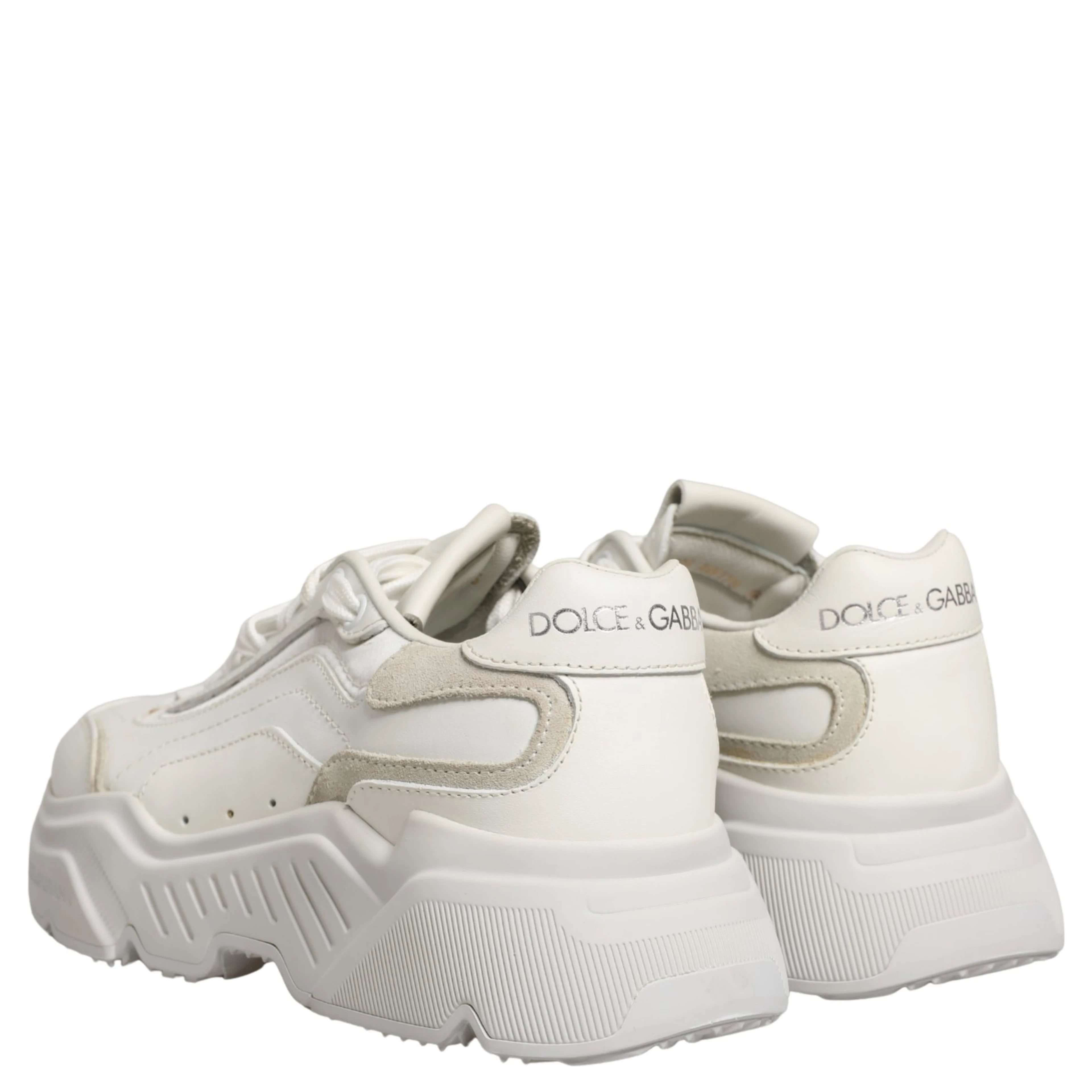 White Leather Daymaster Low Top Sneakers Shoes