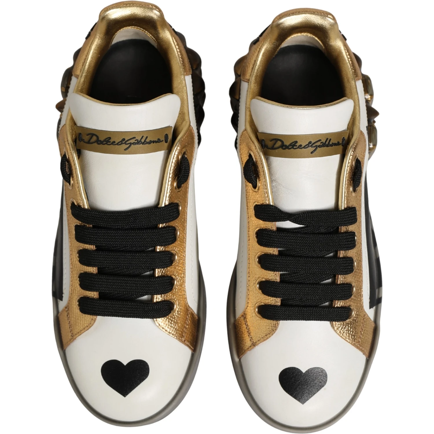 Multicolor Crystal StuddedLOVE Sneakers Shoes