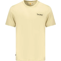 Beige Cotton Men's T-Shirt
