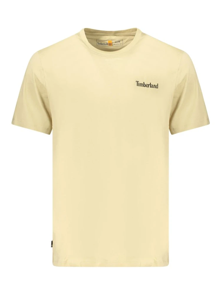 Beige Cotton Men's T-Shirt