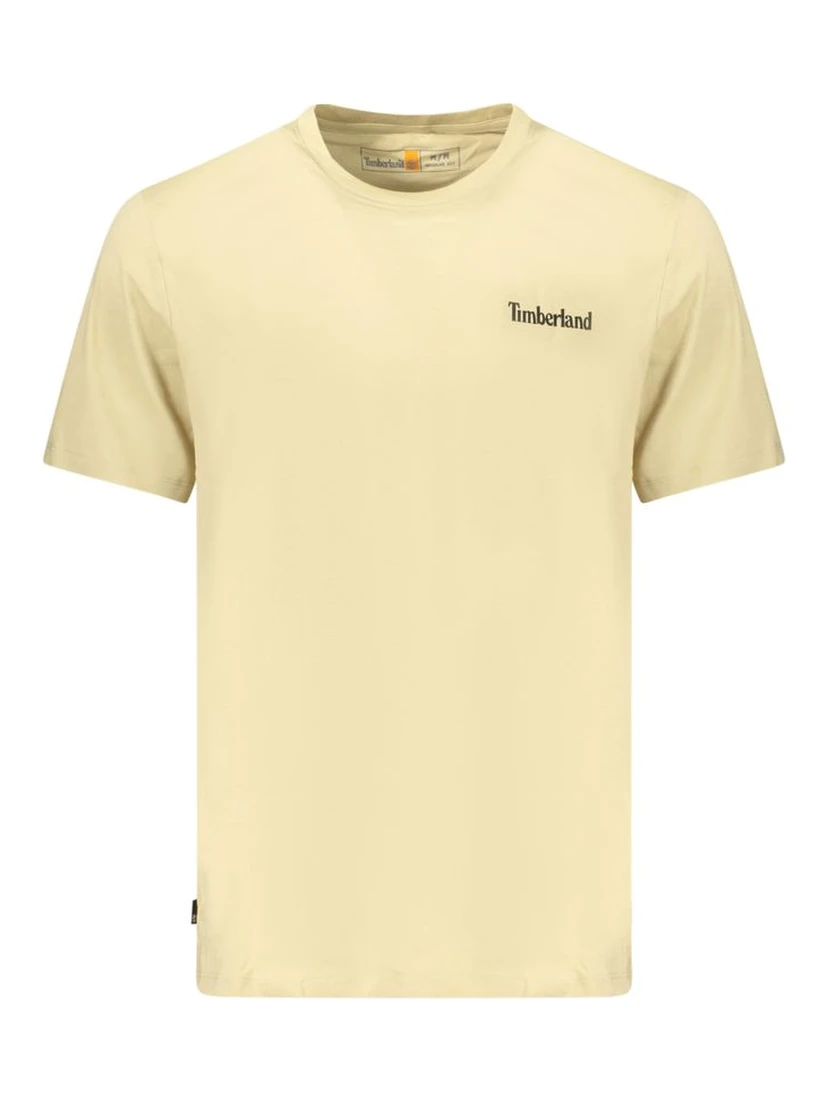 Beige Cotton Men's T-Shirt
