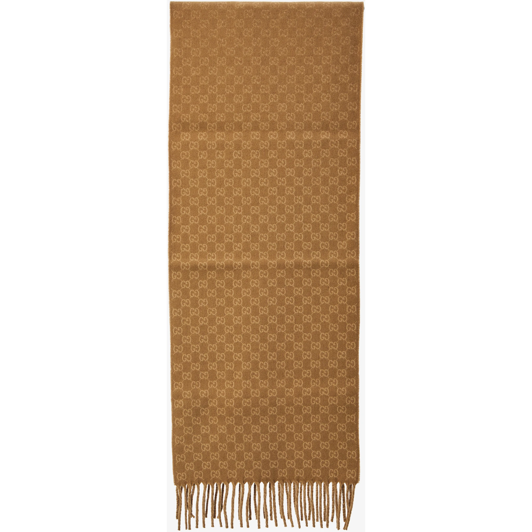 Wool and cashmere GG scarf