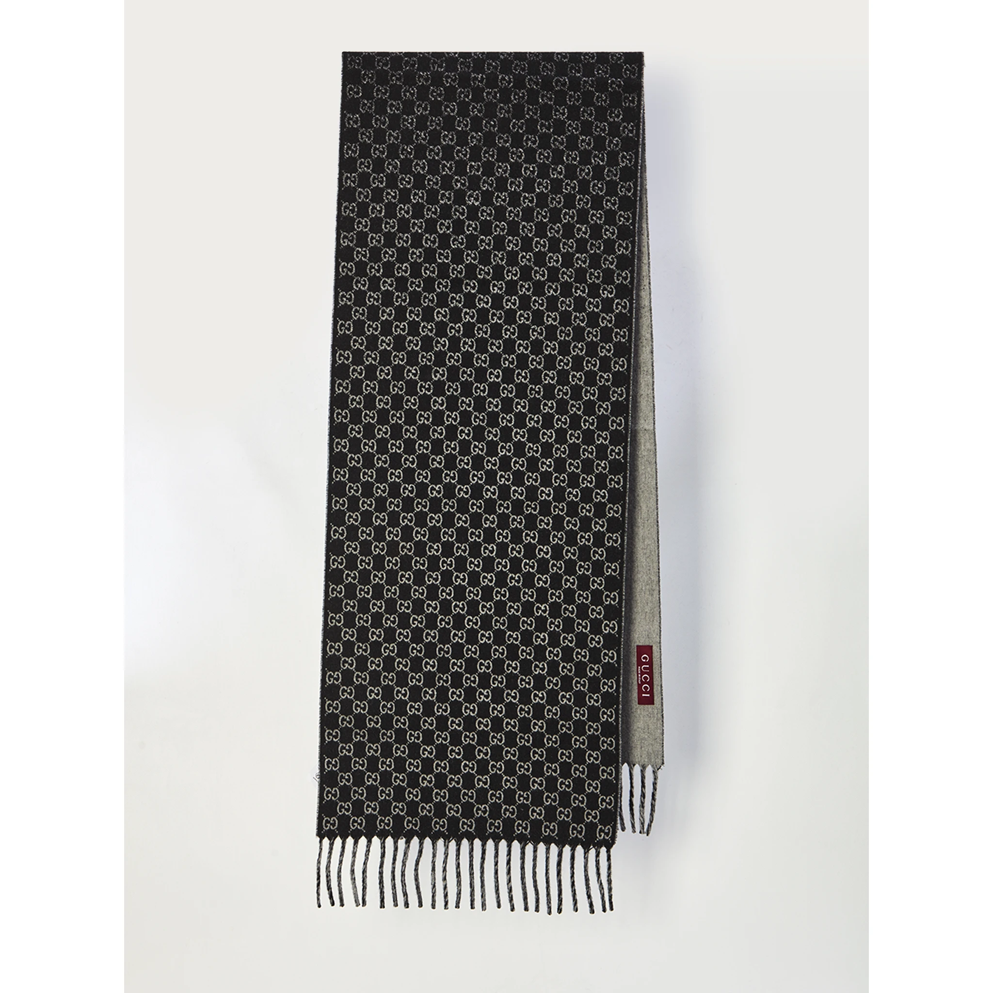 Wool and cashmere GG scarf