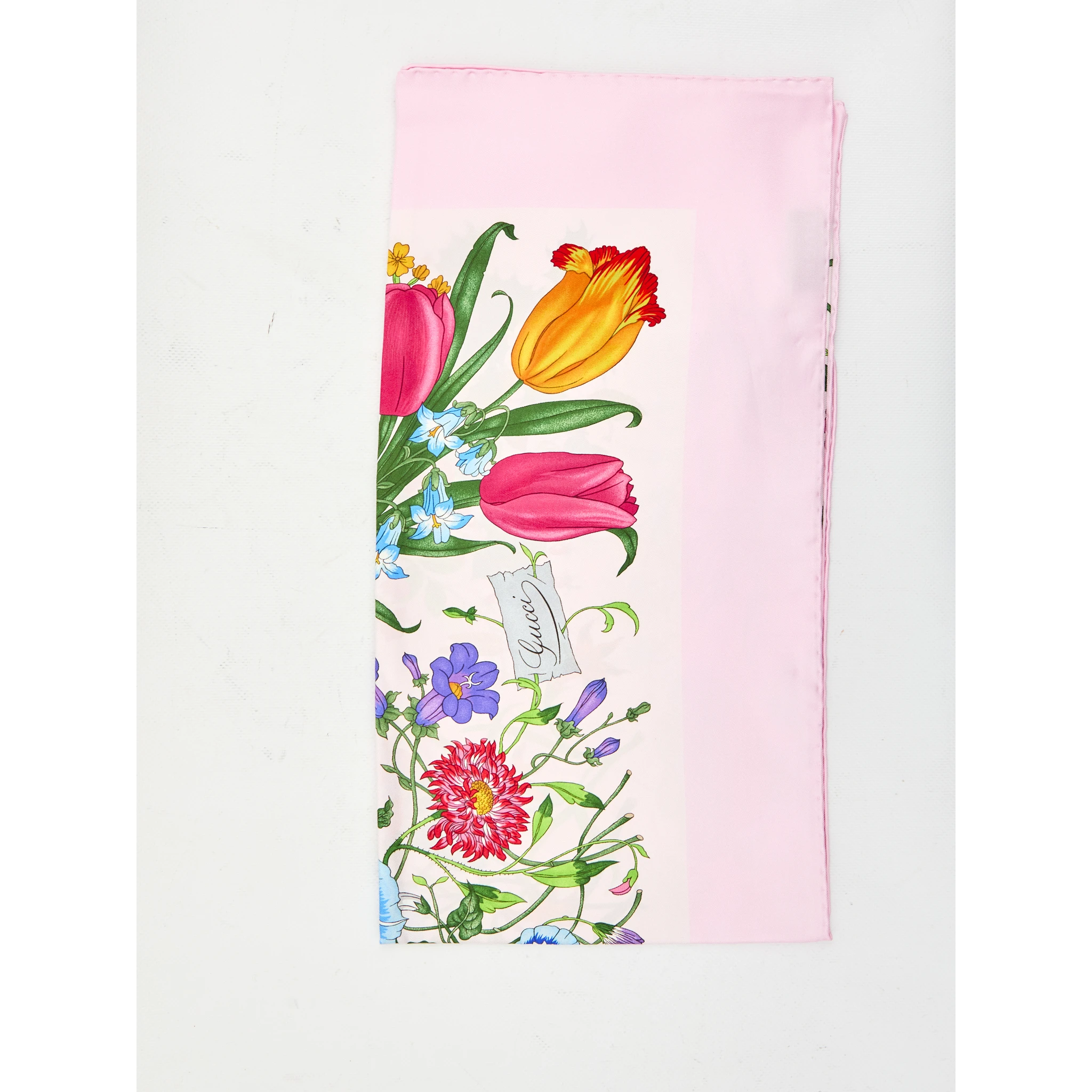 Printed silk twill carré