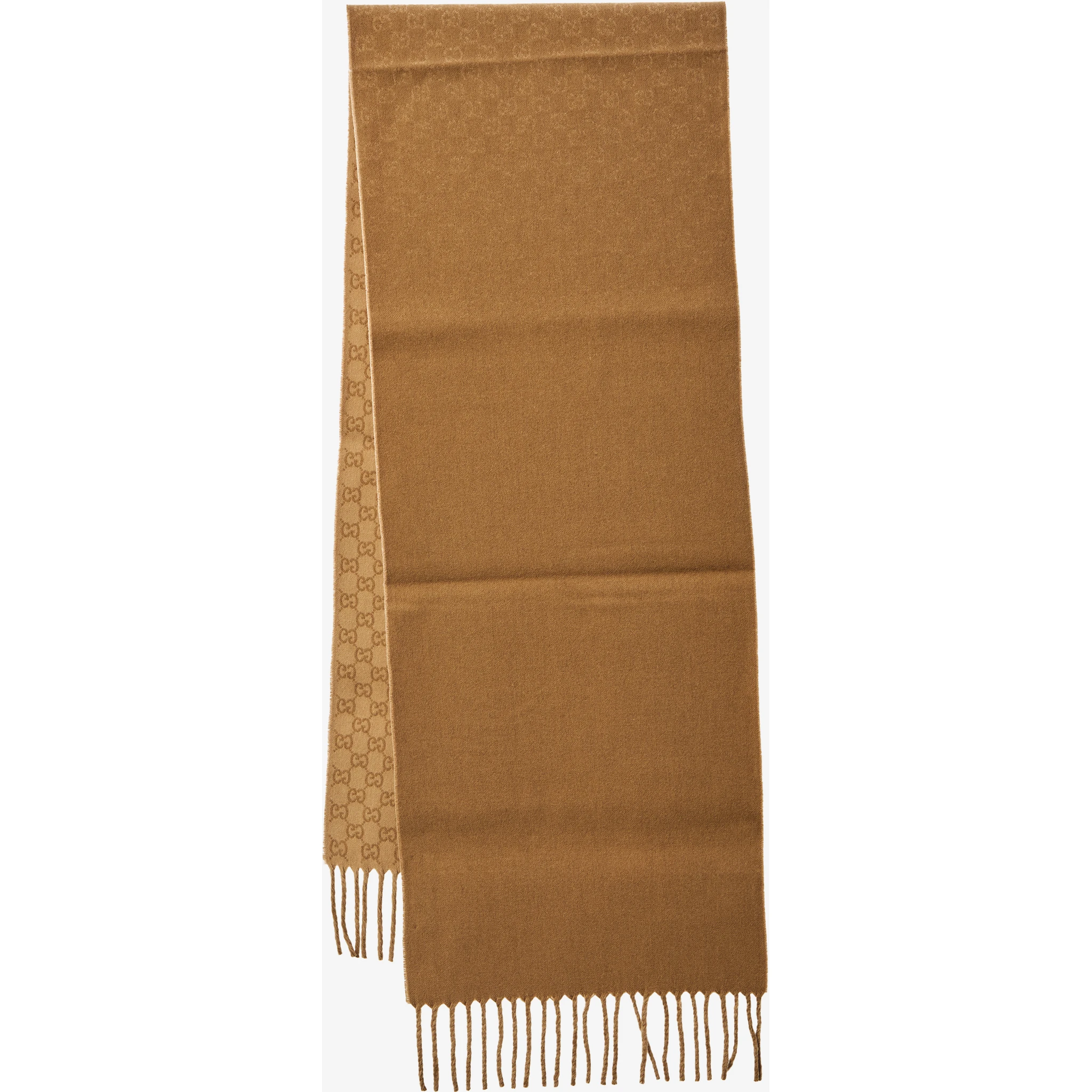 Wool and cashmere GG scarf