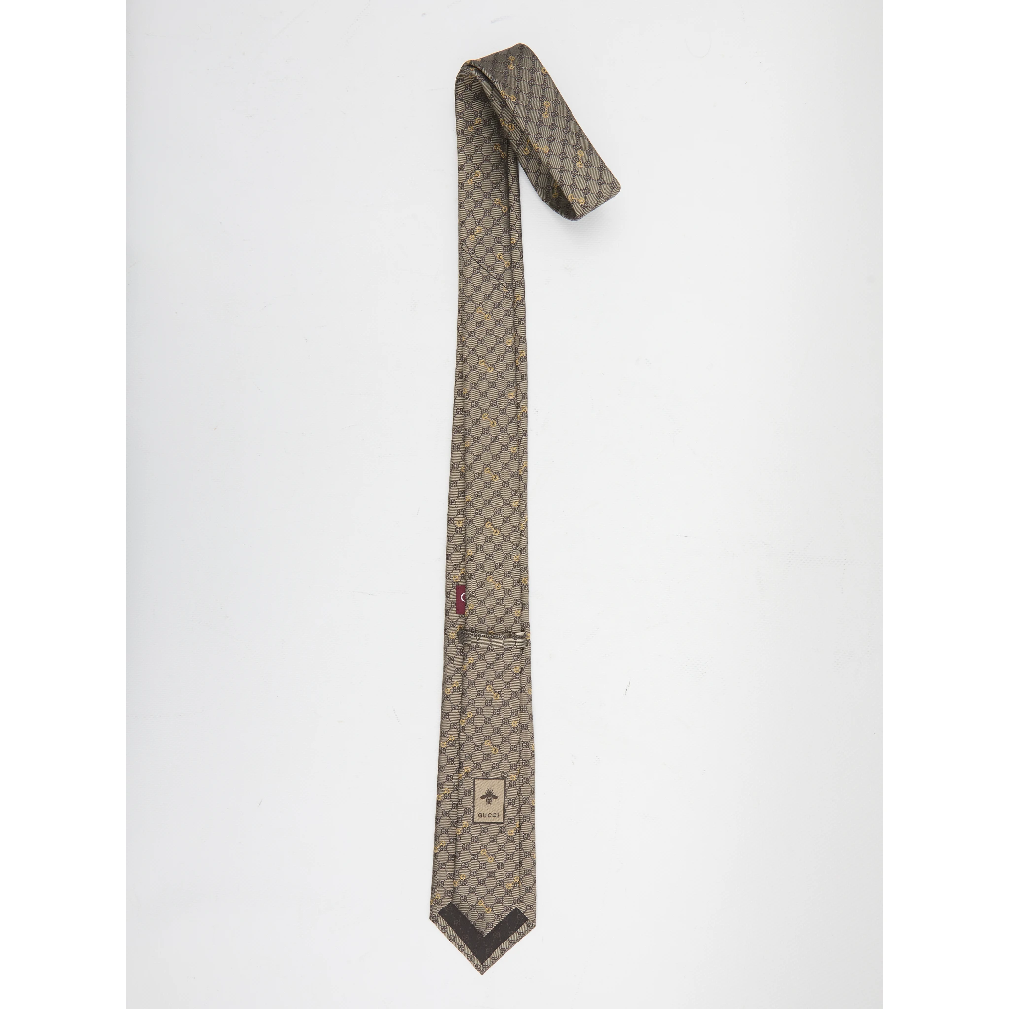 GG silk jacquard tie