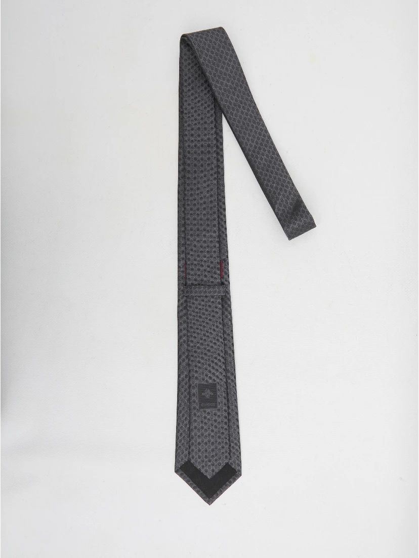 GG silk jacquard tie
