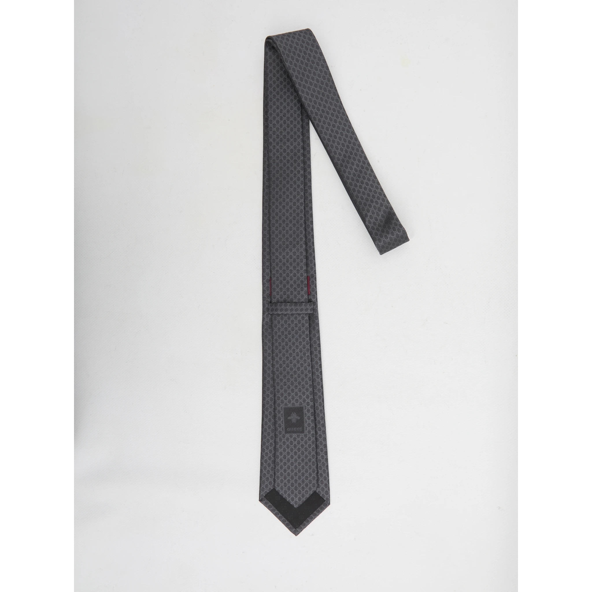 GG silk jacquard tie