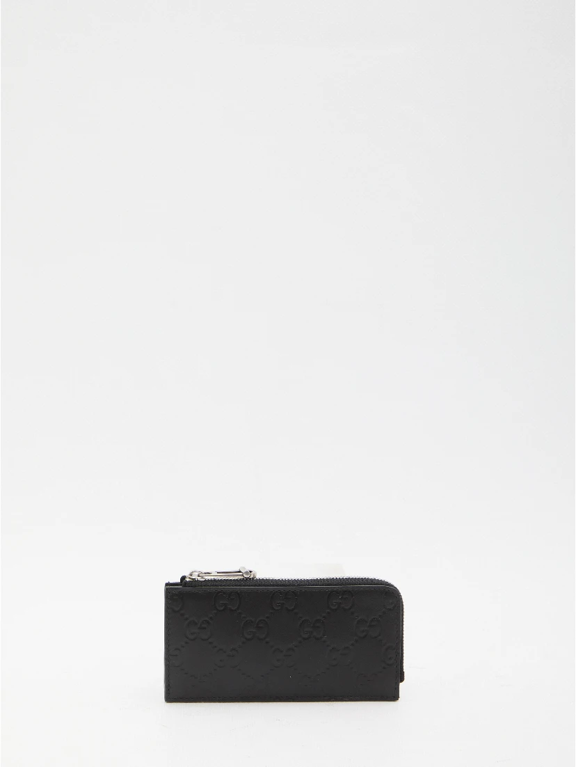 Card holder with zip
