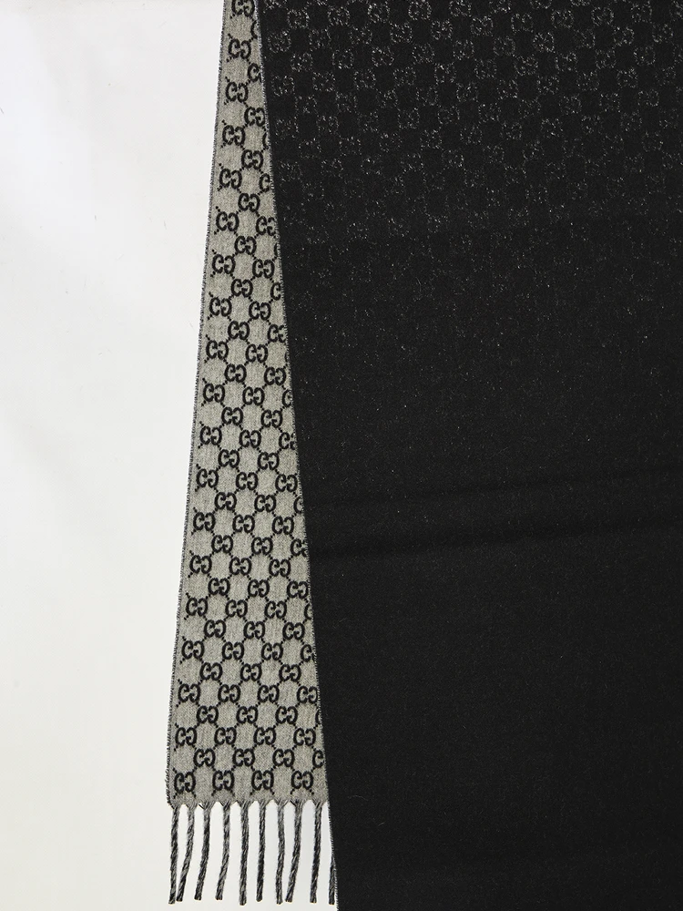 Wool and cashmere GG scarf alternative